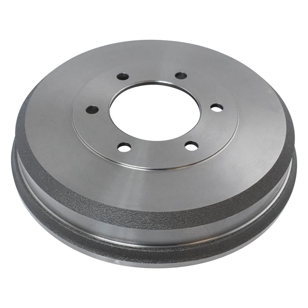 TRQ Rear Brake Drum Pair Set - Compatible with 2004-2012 GMC Canyon, Chevy Colorado, 2006 Isuzu i-280, 2007-2008 i-290, 2006 i-350, 2007-2008 i-370 - Durable Replacement for Smooth Braking Performance - Perfect for Off-Roading, Towing & Daily Driving