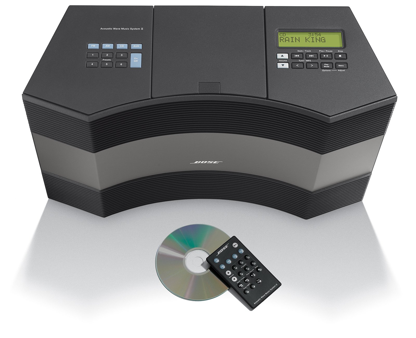 Bose Acoustic Wave Music System II - Premium Home Audio System with CD Player & AM/FM Radio (Graphite Gray) | Perfect for Living Room, Bedroom & Office Music Listening