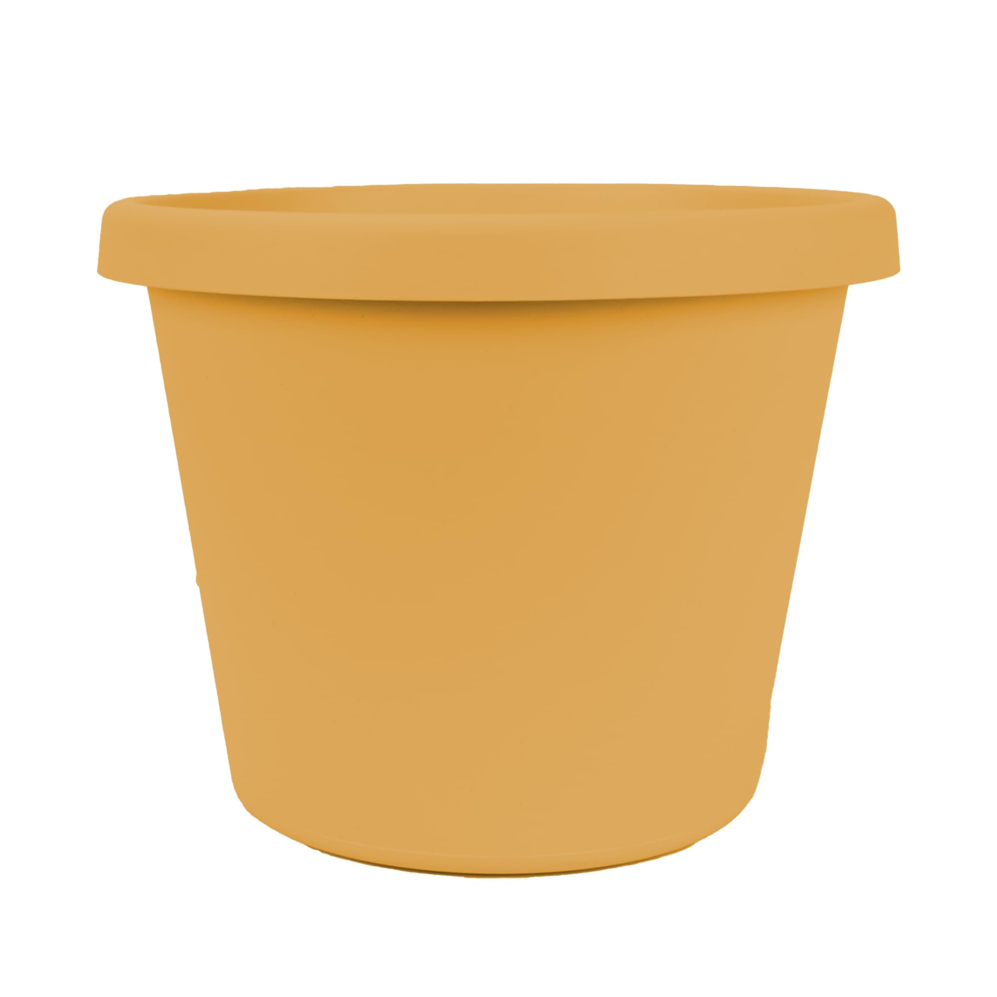 The HC Companies 12 Inch Round Prima Planter - Durable Plastic Flower Pot with Rolled Rim for Indoor & Outdoor Plants, Herbs, Succulents - Perfect for Home Decor, Garden, Patio, and Balcony