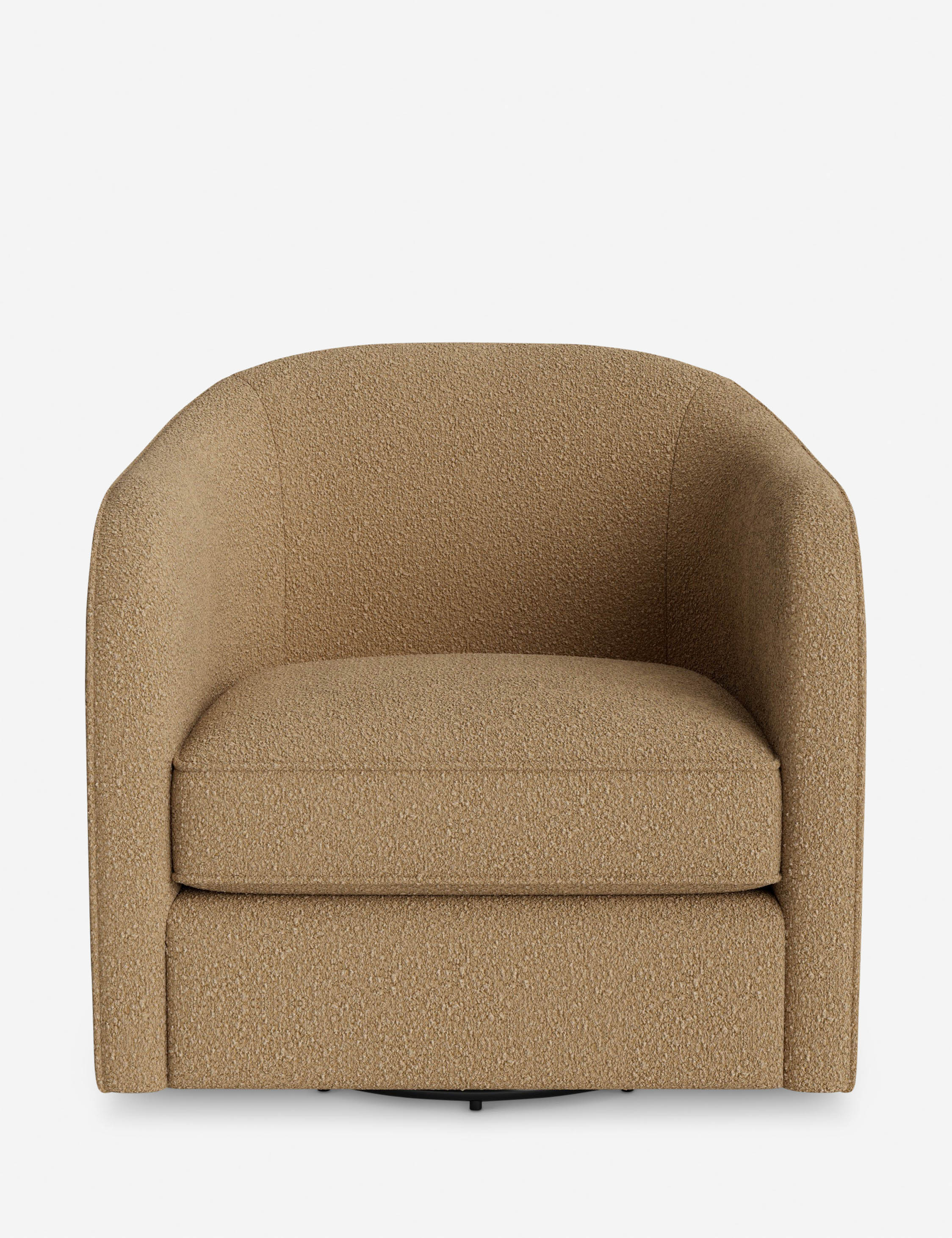 Faro Swivel Chair by DISC Interiors - Modern Rotating Lounge Chair for Living Room, Office & Reading Nook - 360° Swivel Base with Upholstered Seat