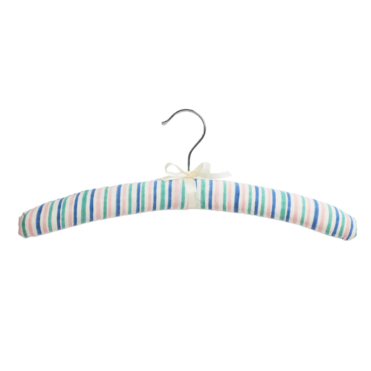 Premium Padded Stripe Coat Hangers - Soft Non-Slip Clothes Hangers for Delicate Garments - Perfect for Closet Organization & Wardrobe Storage