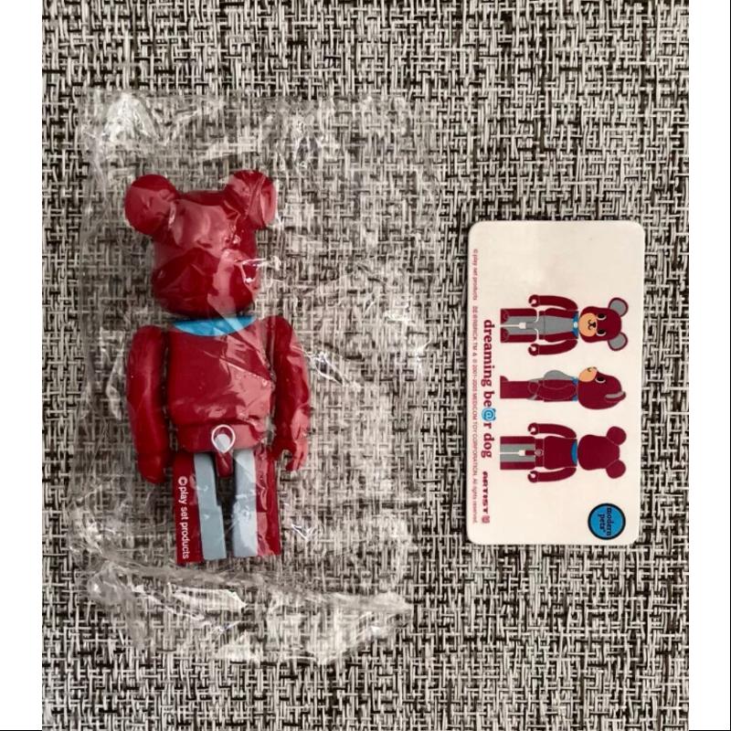 Bearbrick Series 10 ARTIST be@r dog RED 100% Collectible Vinyl Figure - Limited Edition Japanese Toy for Display & Gift Giving - Perfect for Anime Fans, Art Collectors & Home Decor