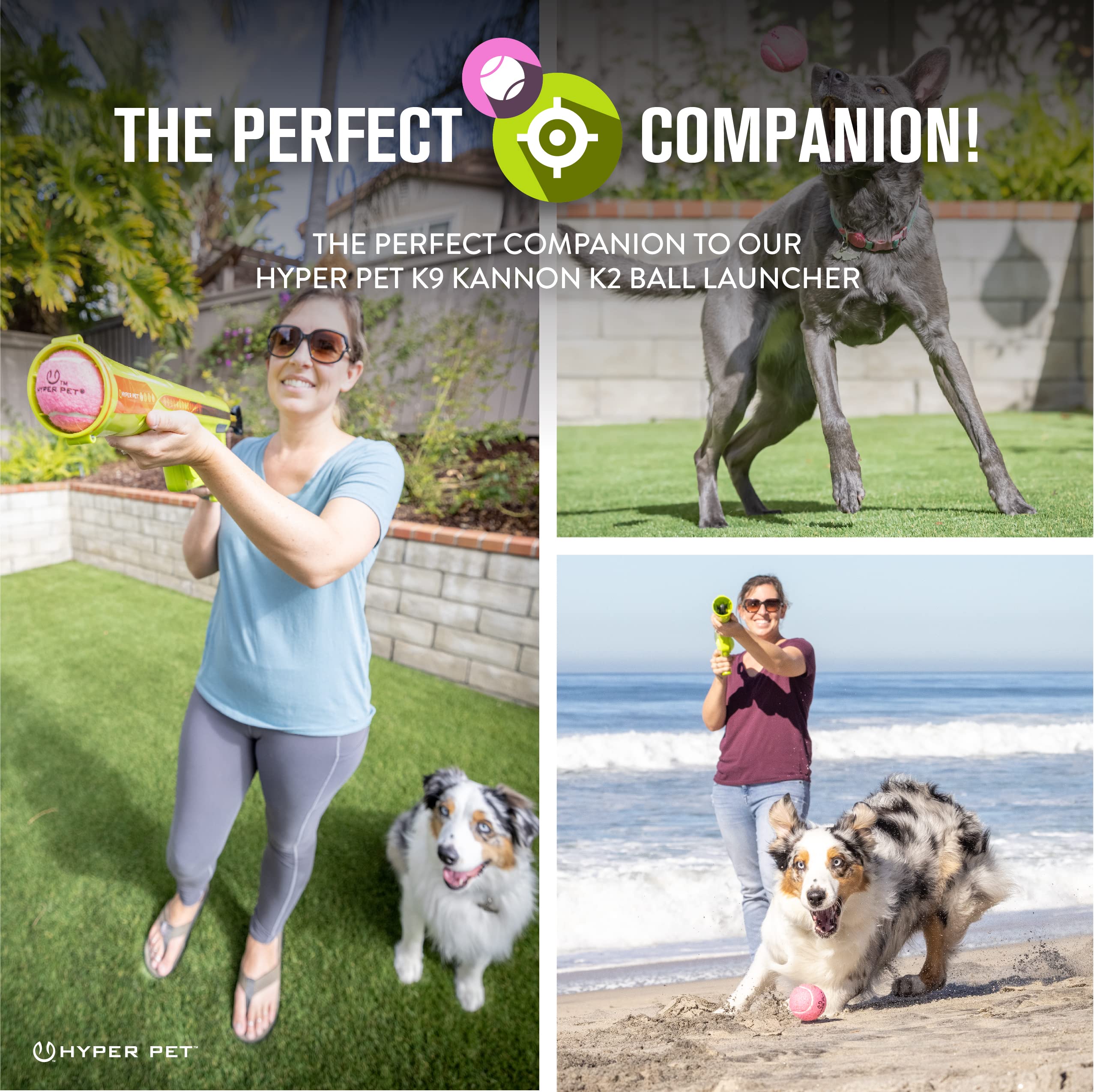 Hyper Pet Tennis Balls for Dogs - Safe, Durable 2.5