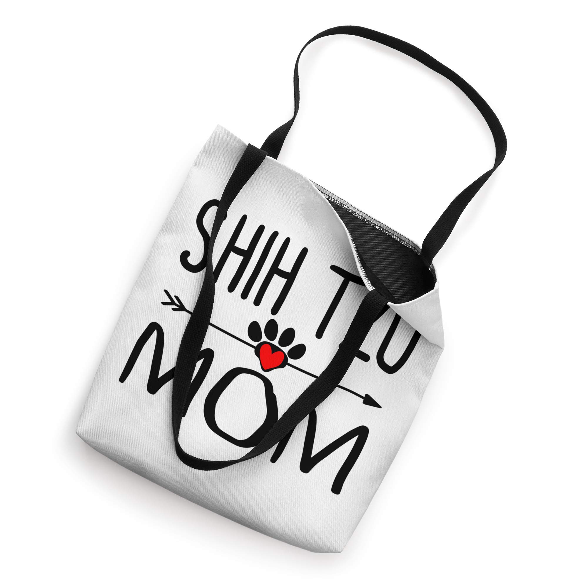 Funny Shih Tzu Mom Tote Bag - Cute Gift for Women, Dog Lovers & Pet Parents - Perfect for Grocery Shopping, Dog Park Outings & Daily Errands