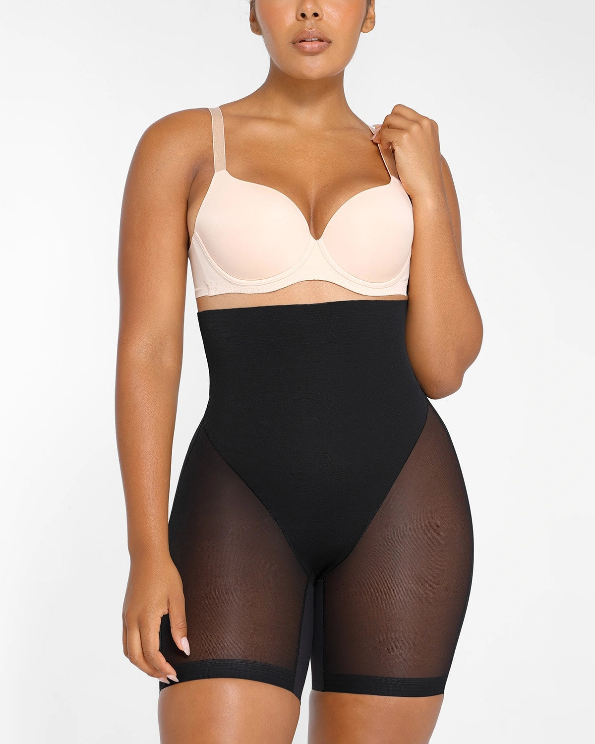AirSlim® Mesh Smooth Butt Lifting Shorts for Women - High Waist Tummy Control Shapewear - Comfortable & Breathable for Workout, Yoga & Everyday Wear