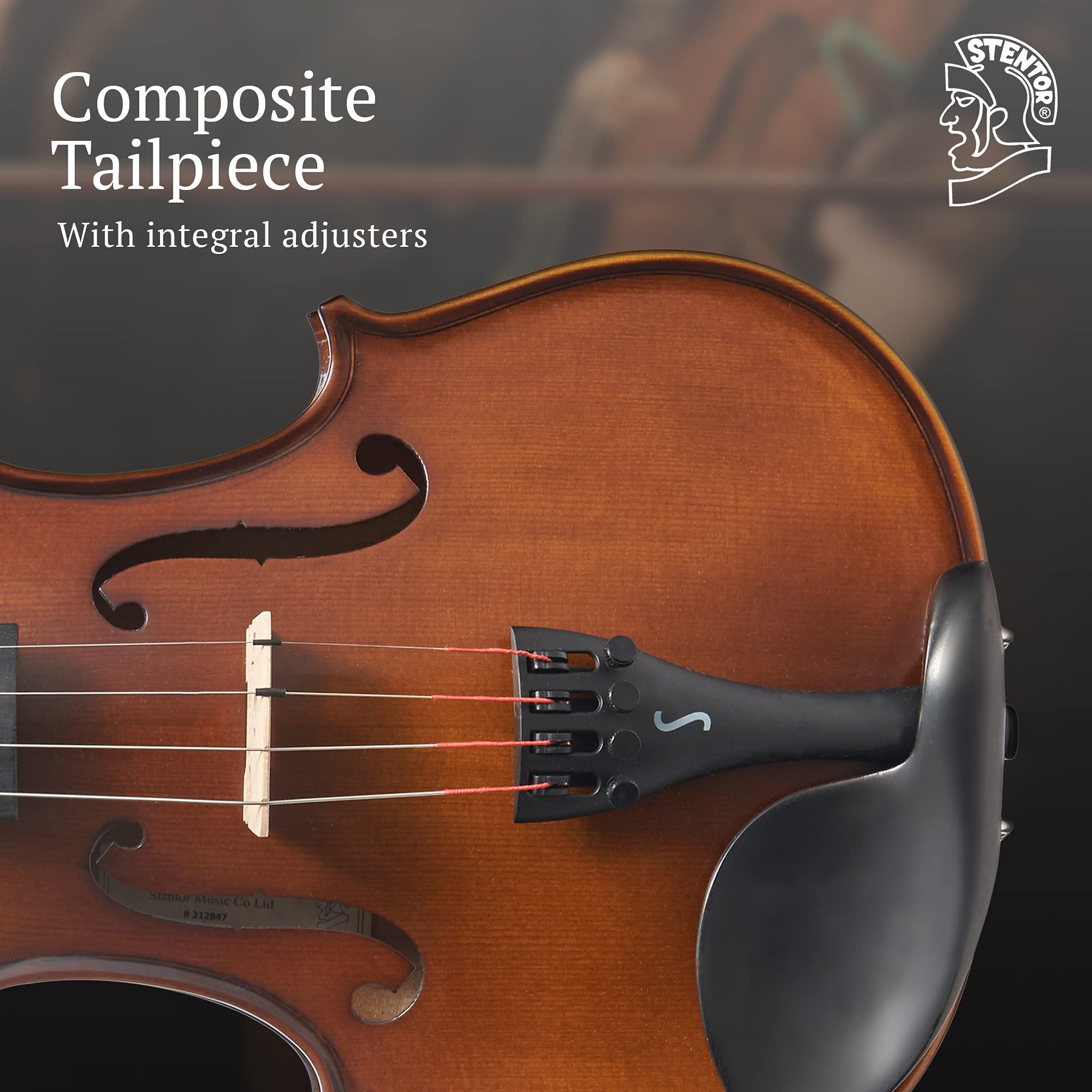 Stentor 4/4 Full Size 4-String Violin for Right-Handed Players - Perfect for Beginners, Students & Professionals - Ideal for Practice, Performances & Music Lessons