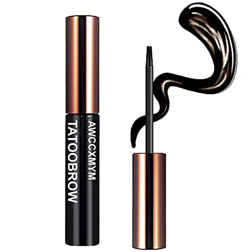 Long Lasting Waterproof Peel Off Tattoo Eyebrow Gel - Natural Gray Brown Brow Makeup for Everyday Wear & Special Occasions
