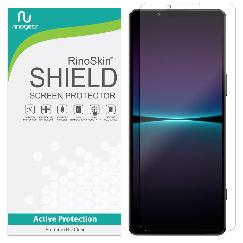 RinoGear Screen Protector for Sony Xperia 1 IV - Case Friendly, Flexible TPU Film with Full Coverage - Clear HD Protection for Daily Use & Outdoor Activities