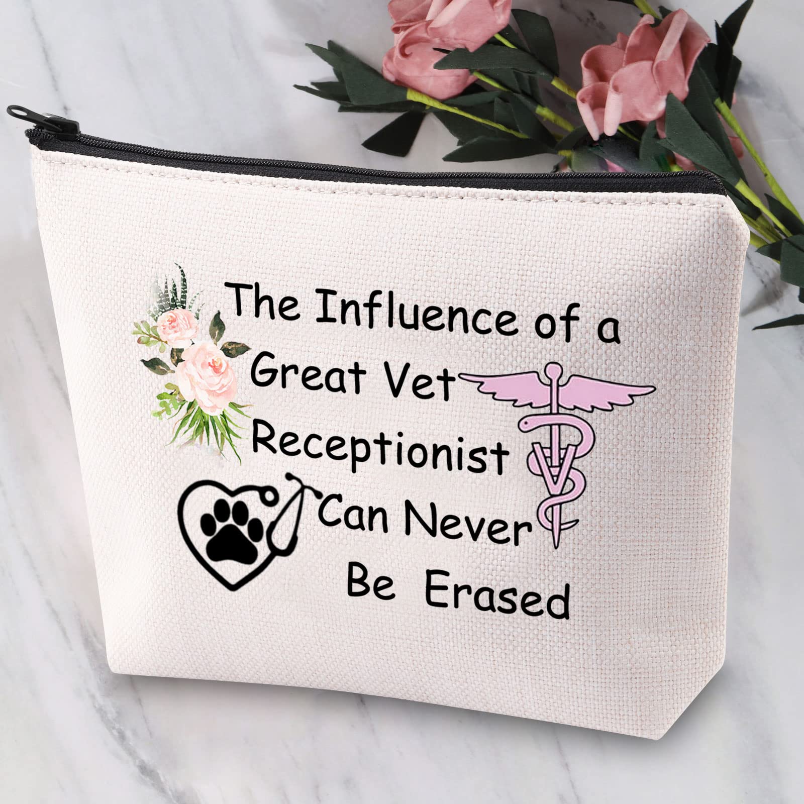 Waterproof Cosmetic Bag for Travel & Toiletry - Perfect Gift for Vet Receptionist, Veterinary Assistant & Nurse - Ideal for Work, Travel & Daily Use