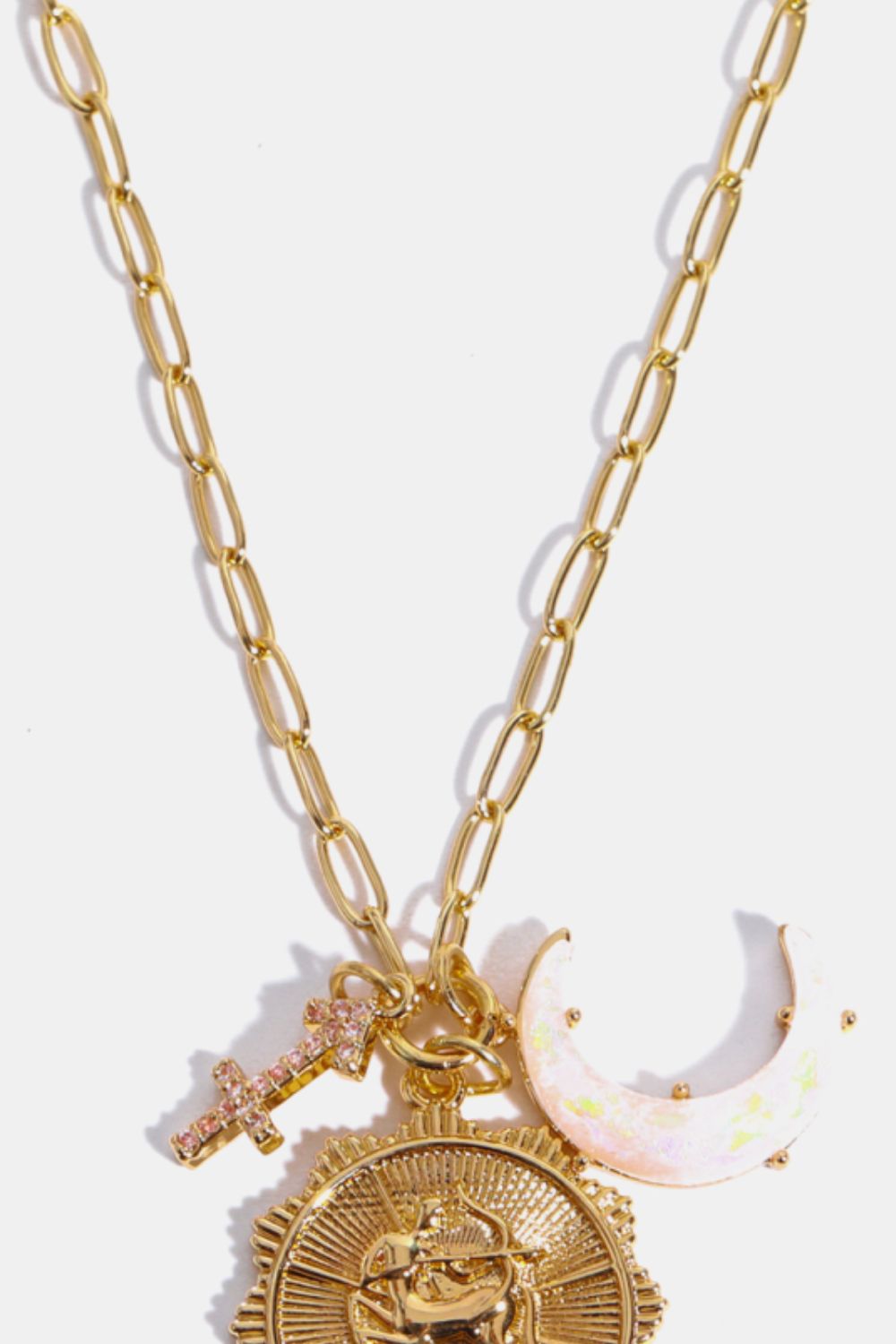 Constellation and Moon Pendant Copper Necklace - Elegant Celestial Jewelry for Women - Perfect for Daily Wear, Gifts & Special Occasions