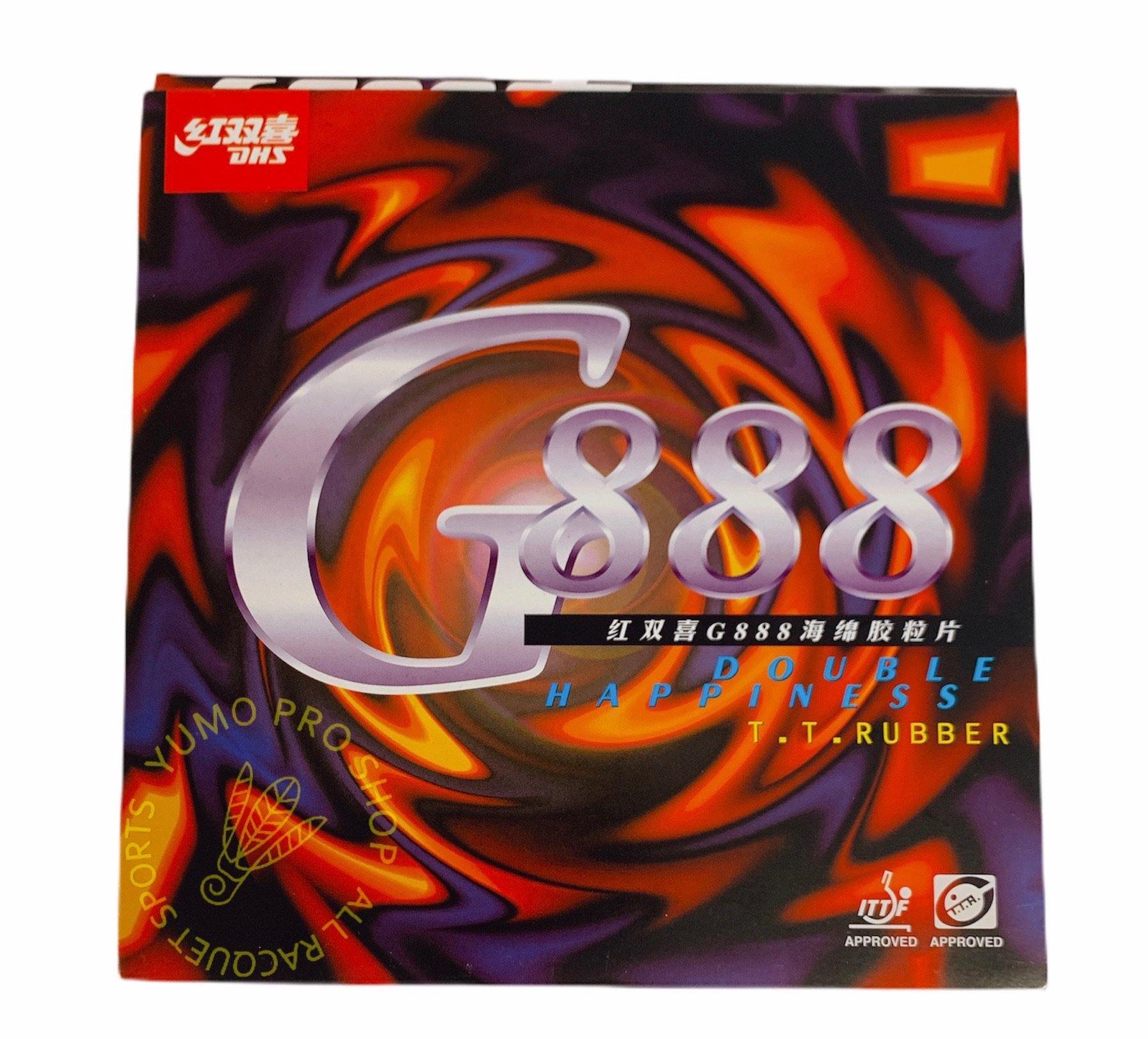 DHS G888 Table Tennis Rubber with Pimpled Surface - Professional Ping Pong Paddle Rubber for Spin and Speed - Perfect for Tournament Play and Training