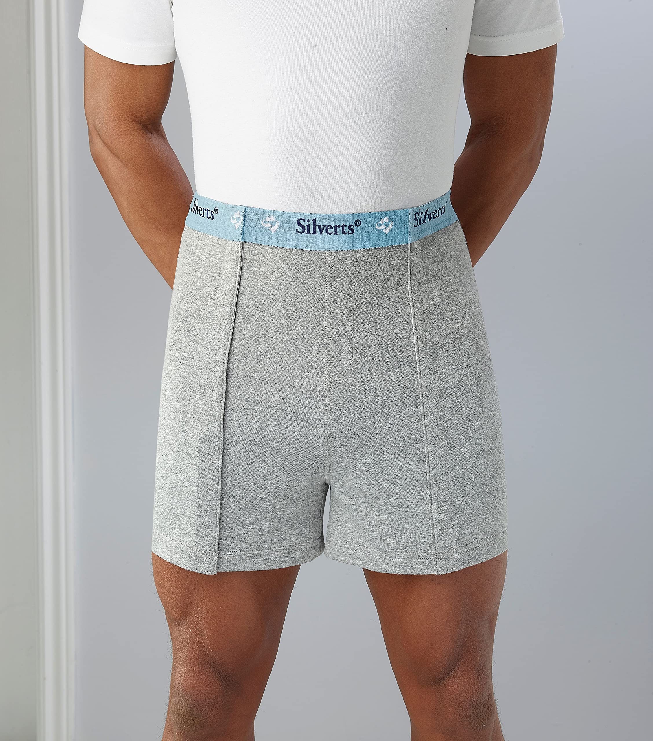 Adaptive Open-Front Underwear for Men - 3 Pack Comfortable & Easy Wear Post-Surgery Underwear for Elderly & Disabled Adults