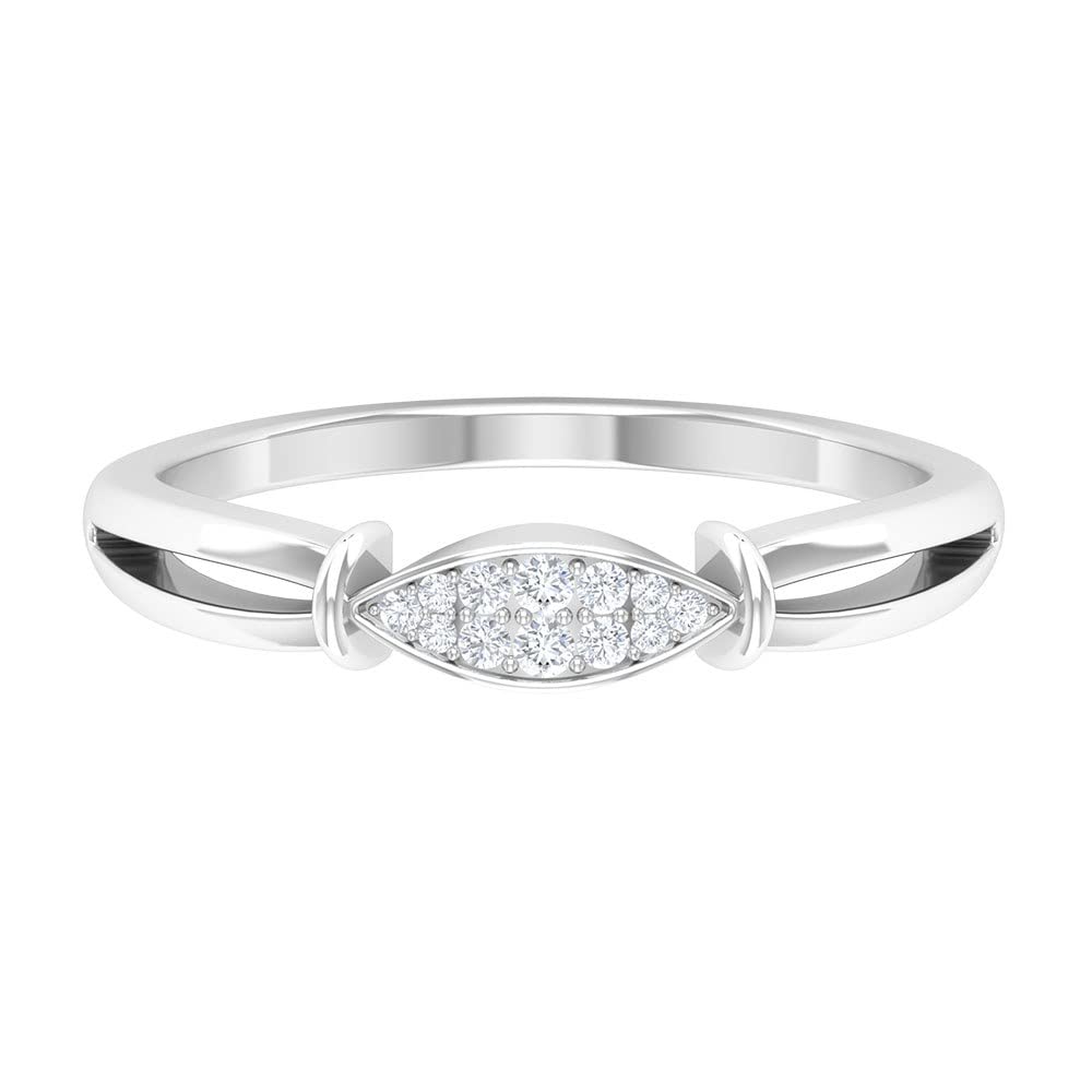 14K Solid Gold Diamond Promise Ring for Women - Certified Geometric Engagement Ring - Perfect for Anniversaries, Proposals & Special Occasions