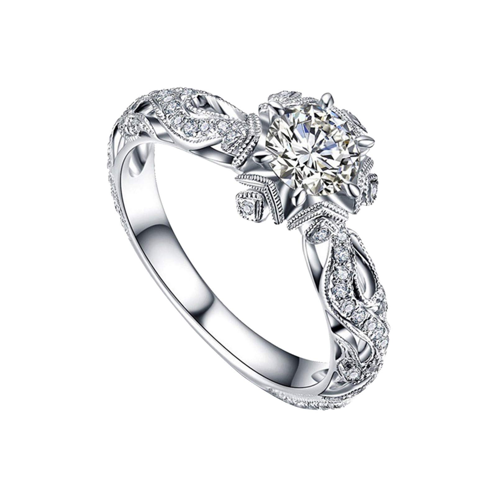 Luxury Women's Fashion Rings - Infinite Elements Zirconia Wedding, Engagement & Promise Eternity Ring for Girlfriend, Mother - Size 10 | Perfect for Anniversaries, Proposals & Special Occasions