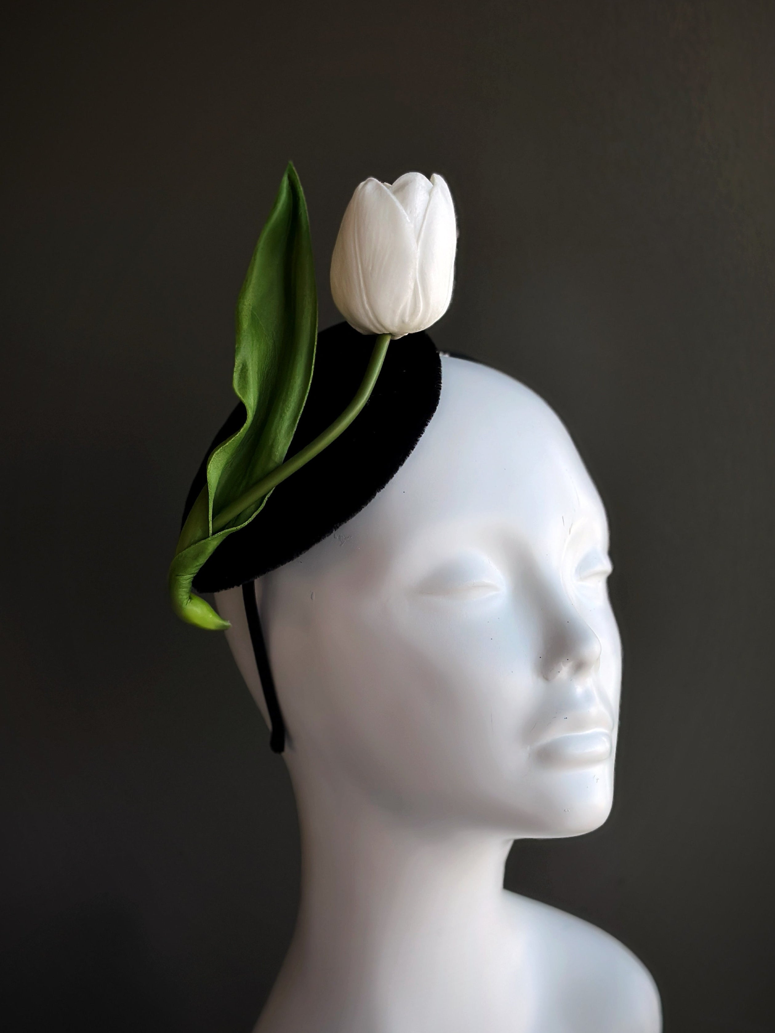 Elegant Tulip Fascinator Hat for Women - Perfect for Weddings, Tea Parties, and Special Occasions