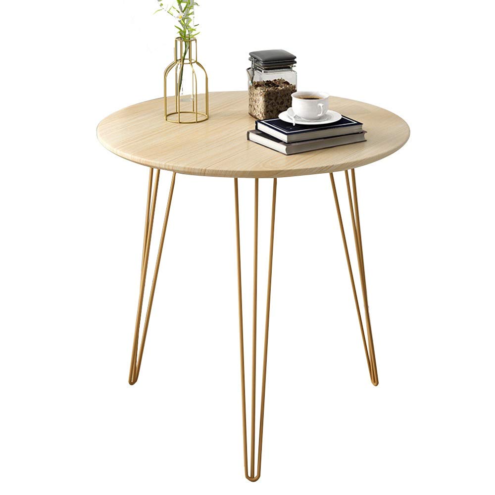 Modern Round Side Table - Small Coffee Table for Living Room, Sofa, Apartment & Office - Compact Corner Table in 3 Colors & 4 Sizes - Perfect for Small Spaces, Reading Nooks & Coffee Breaks