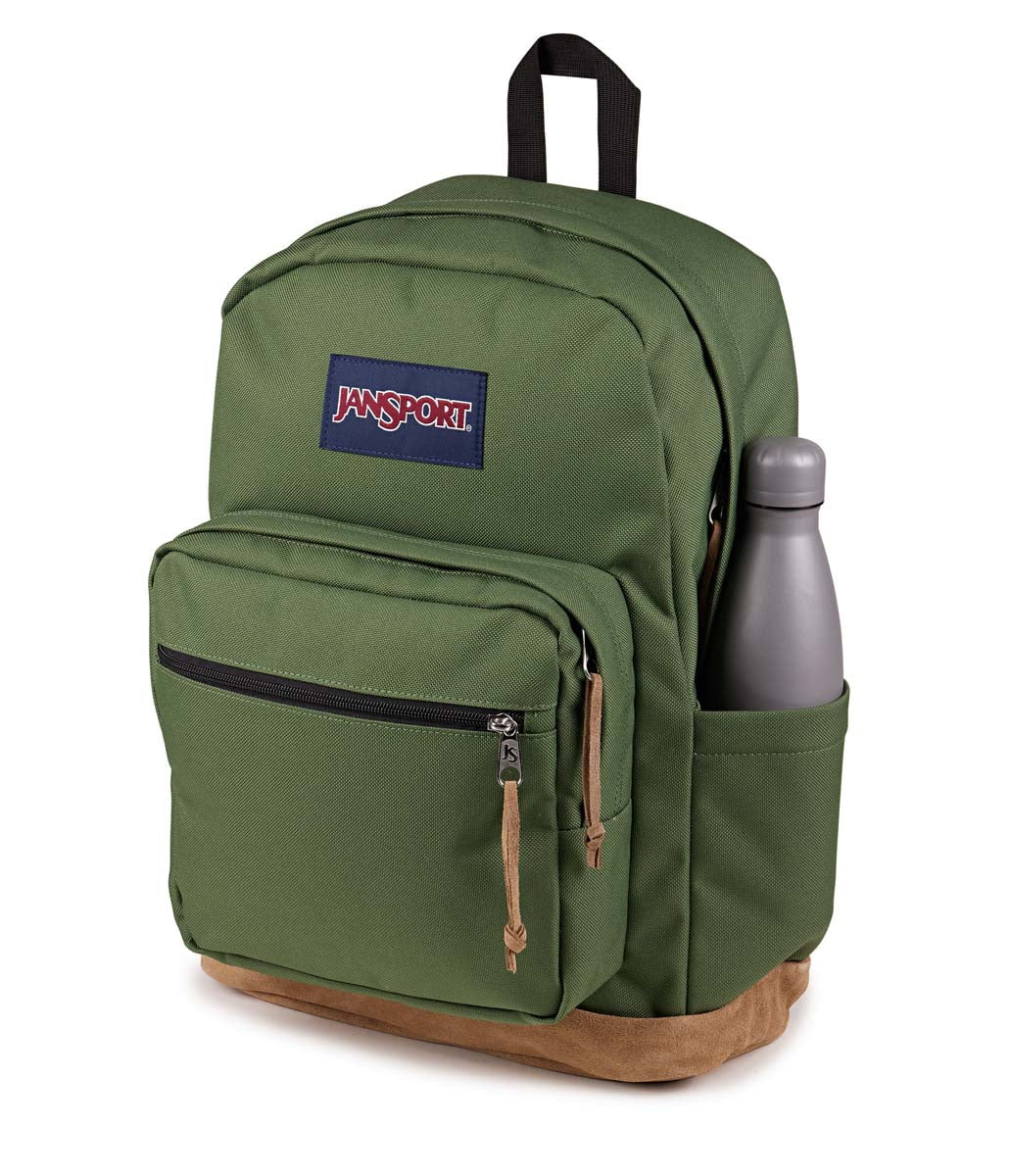 JanSport Right Pack Backpack - Durable School & Travel Backpack with Laptop Compartment - Cargo Green for College Students, Commuters & Outdoor Adventures