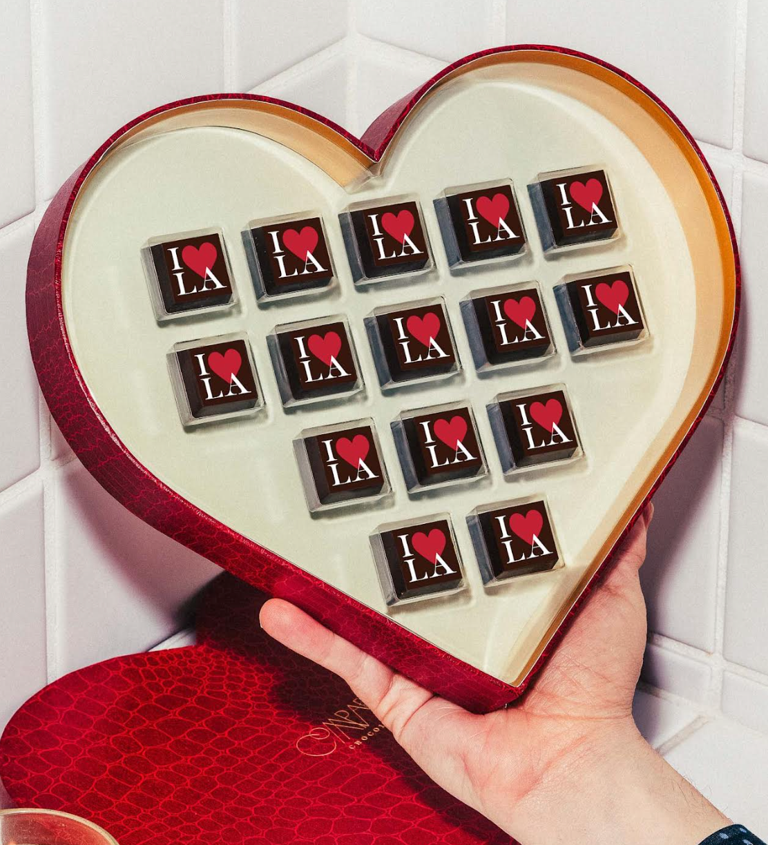 Valentine's Chocolate Heart Gift - Support Wildfire Relief | Romantic LA-Themed Treat for Couples, Anniversaries & Special Occasions