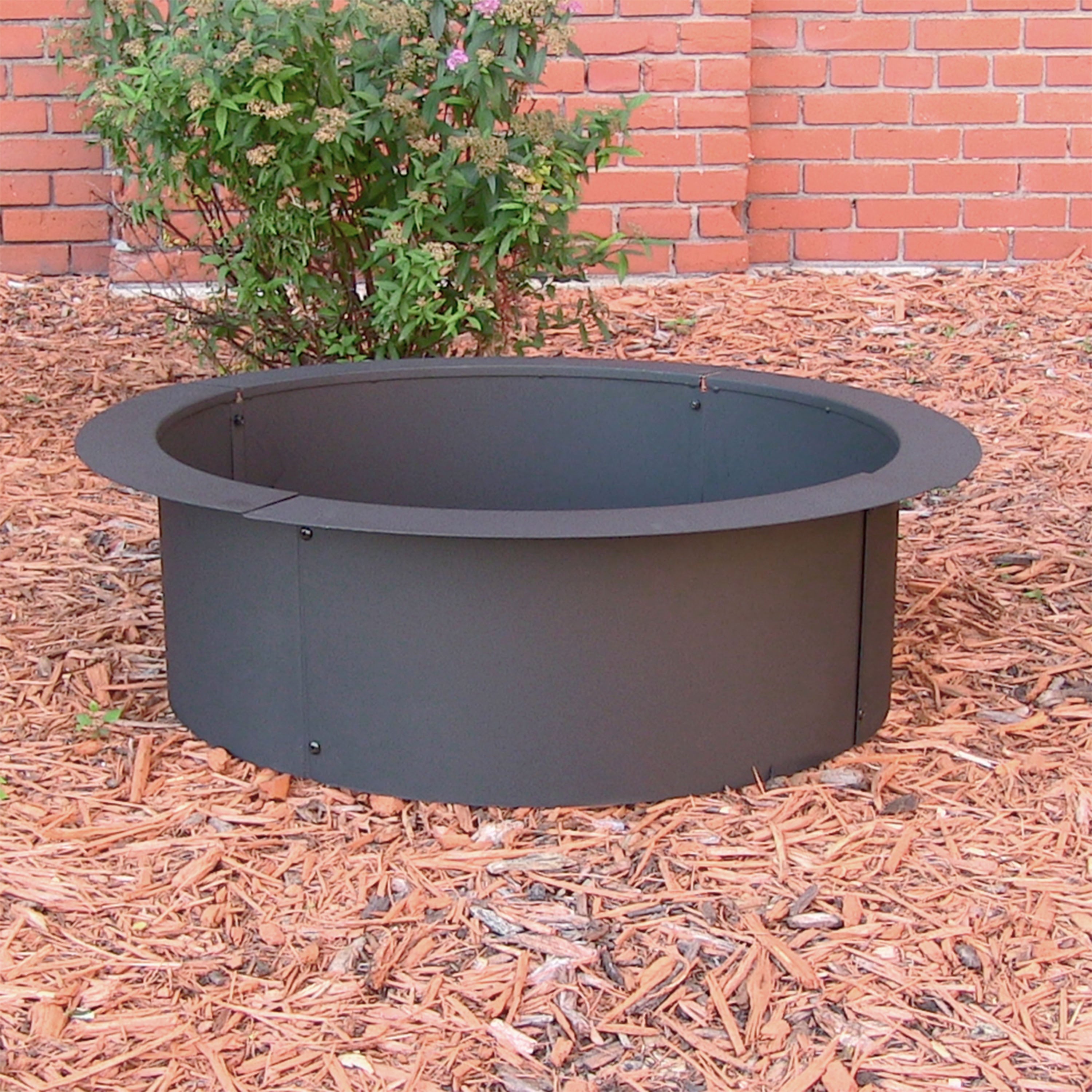 Durable In-Ground Fire Pit Ring Insert by Sunnydaze - DIY Fire Ring for Backyard, Patio, and Camping Outdoor Gatherings