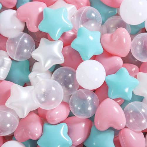 Light Pink+blue+white+clear+pear White