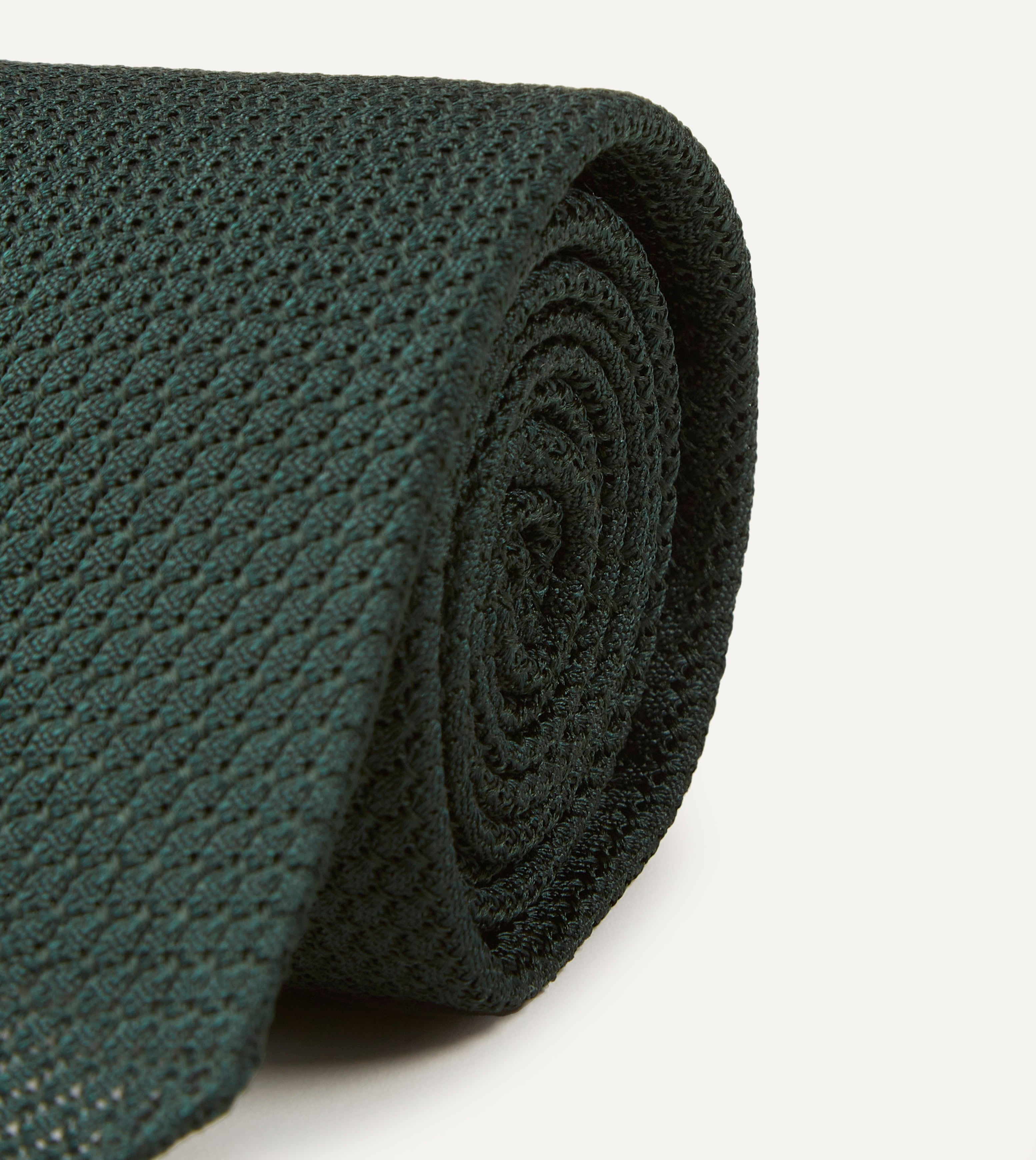 Premium Hand-Rolled Grenadine Silk Tie - Classic Large Knot for Men | Perfect for Business, Weddings & Formal Events