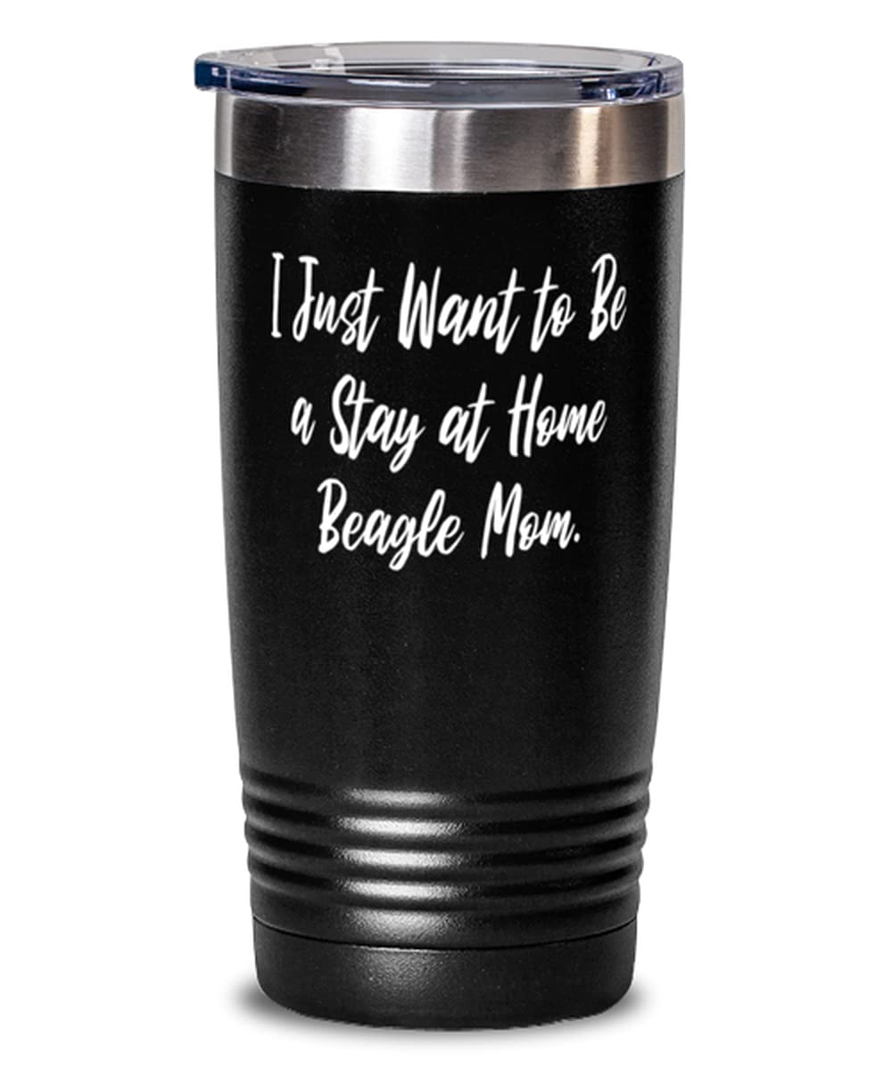 20oz Stainless Steel Tumbler for Dog Moms - Beagle Themed Insulated Cup, Perfect Gift for Beagle Lovers & Stay-at-Home Pet Parents - Ideal for Coffee, Tea & Outdoor Adventures