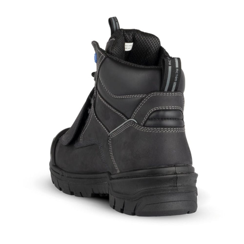 Acton G3G Unisex Composite Toe Work Boots - MET Guard Safety Shoes 9211B (Size 11) - Black - Durable & Comfortable for Construction, Warehouse & Industrial Work