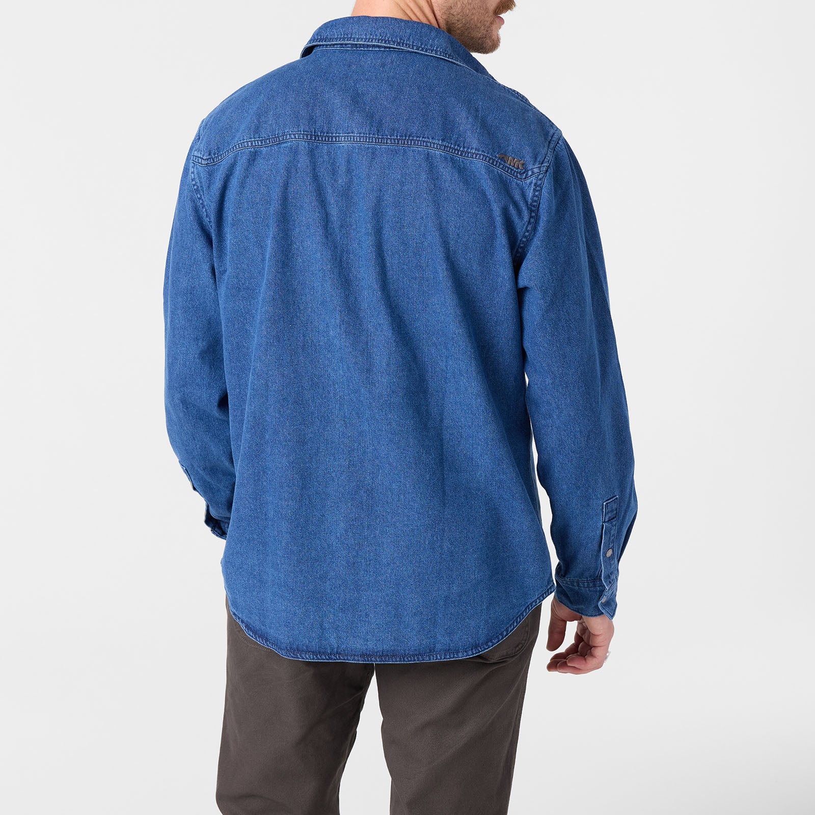 Austin Denim Shirt for Men - Classic Blue Denim Button Down Shirt with Long Sleeves | Perfect for Casual Wear, Outdoor Adventures & Layering