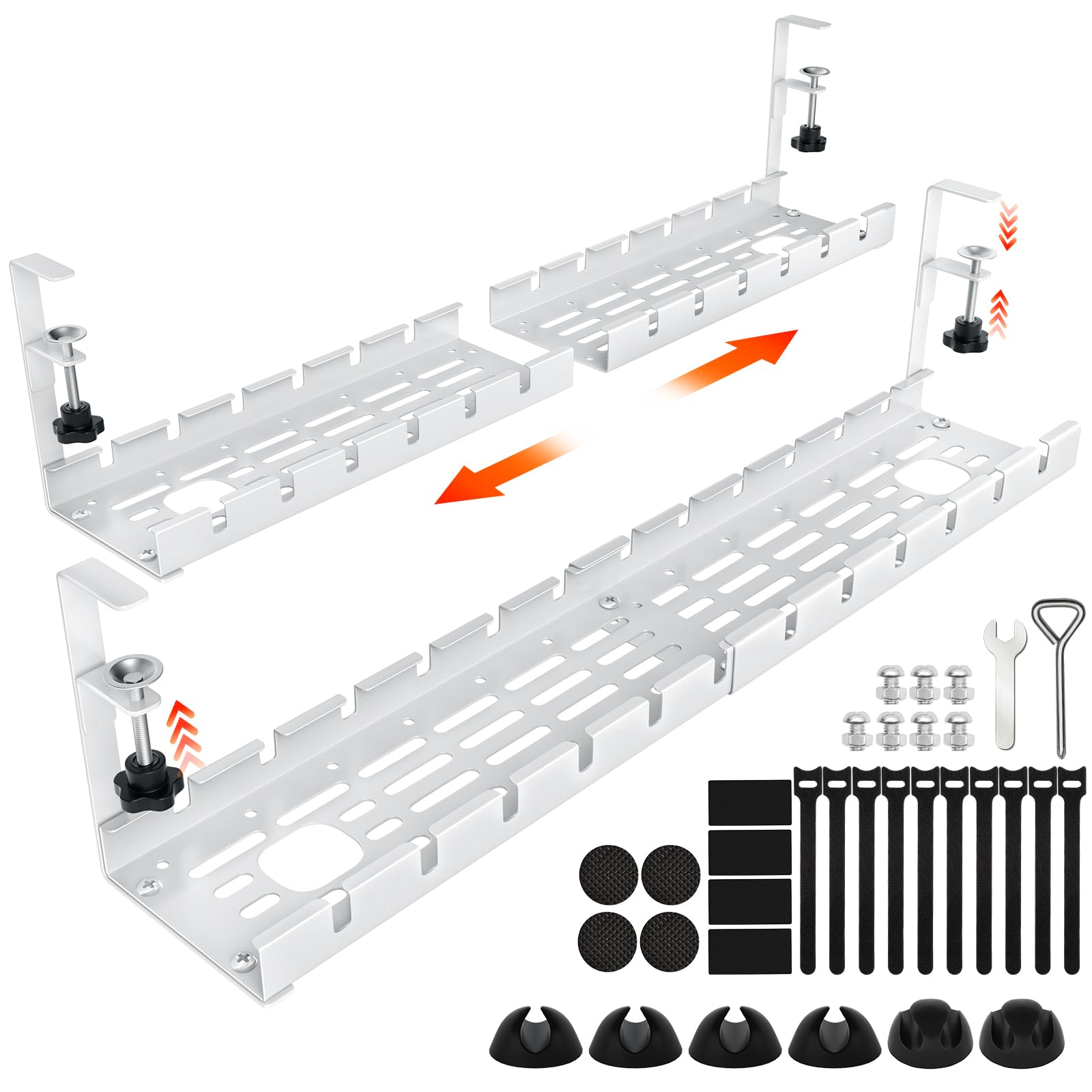 Shikha Under Desk Cable Management Tray - 15.7