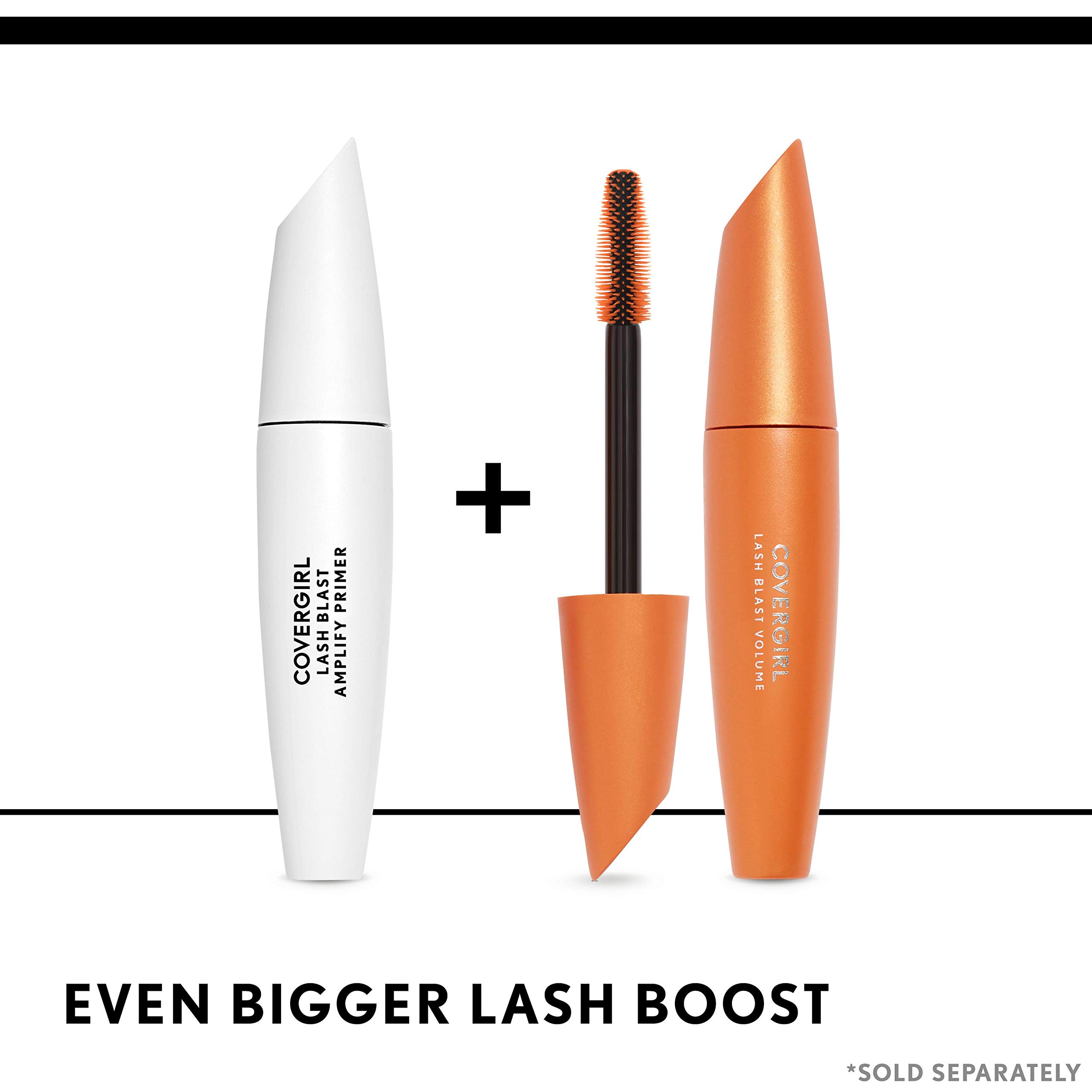 Covergirl LashBlast Volume Mascara & Amplify Eyelash Primer Set - Very Black - Volumizing & Lengthening Mascara Combo for Dramatic Lashes - Perfect for Day to Night Makeup Looks