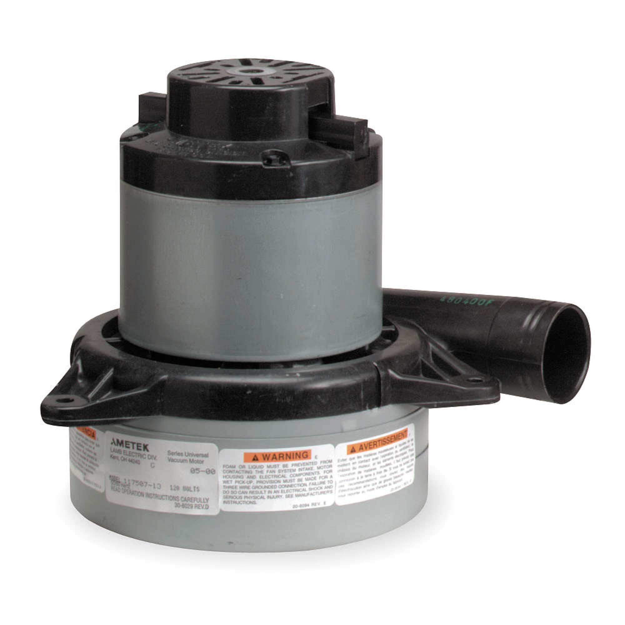 3-Stage Tangential Vacuum Motor/Blower - 1 Speed for Industrial & Commercial Use - Ideal for Dust Collection, HVAC Systems, and Woodworking Equipment