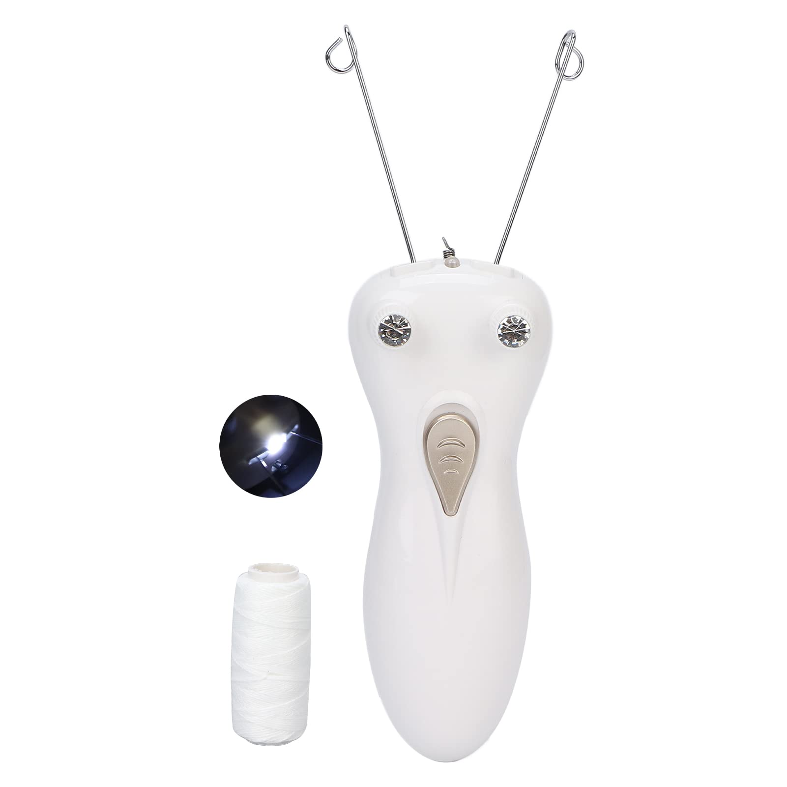 Professional Threader Hair Removal Tool for Women - Facial Hair Remover, Eyebrow Threading & Body Hair Shaver for Face, Arms, Legs, Back | Smooth Skin at Home & Salon | Cotton Thread Included