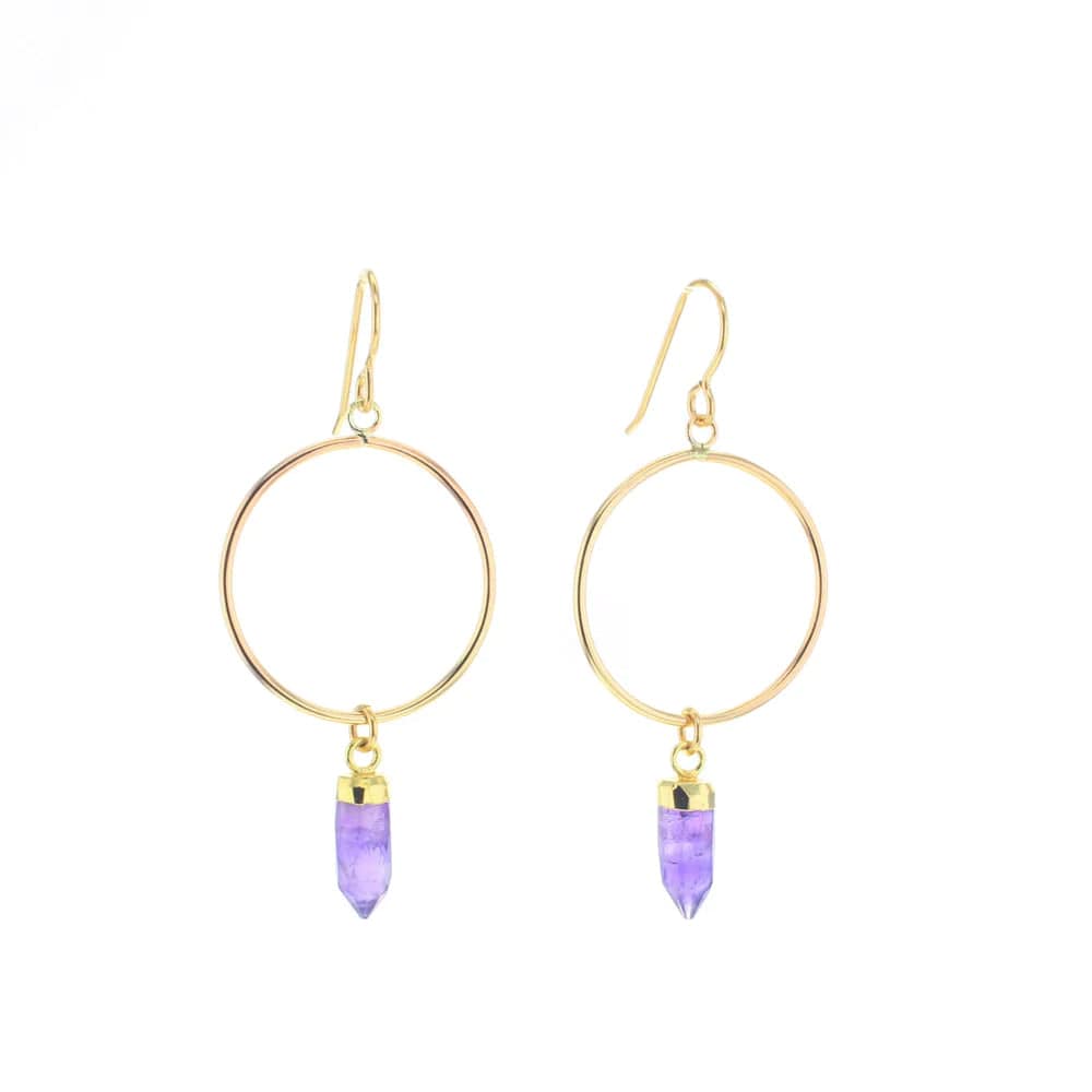 Elegant Amethyst Stud Earrings for Women – Perfect for Parties, Weddings & Everyday Wear | Hypoallergenic & Stylish Jewelry Gift