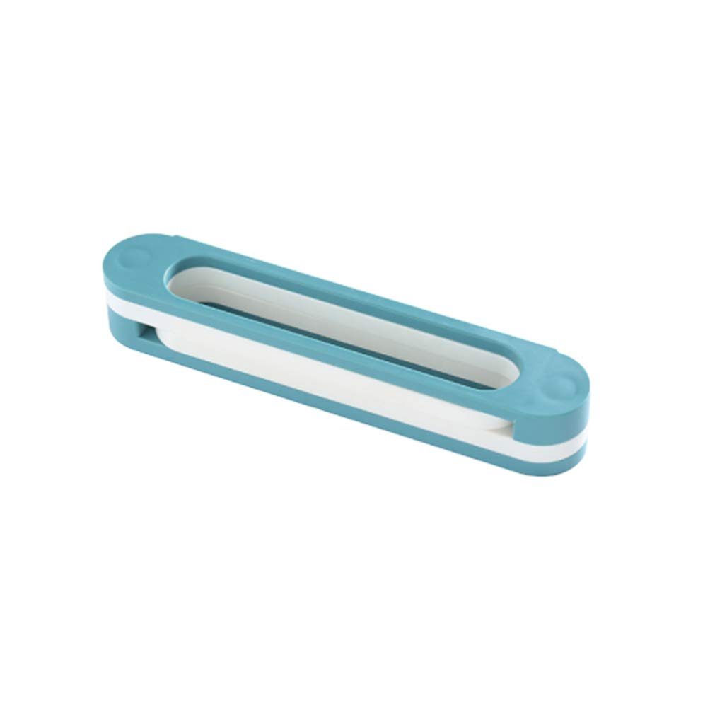 HEALLILY Wall Mounted Shoe Rack Organizer & Towel Holder - Space Saving Bathroom Storage Shelf for Slippers, Shoes & Towels - Perfect for Small Spaces, Closet & Door Organization (Blue)