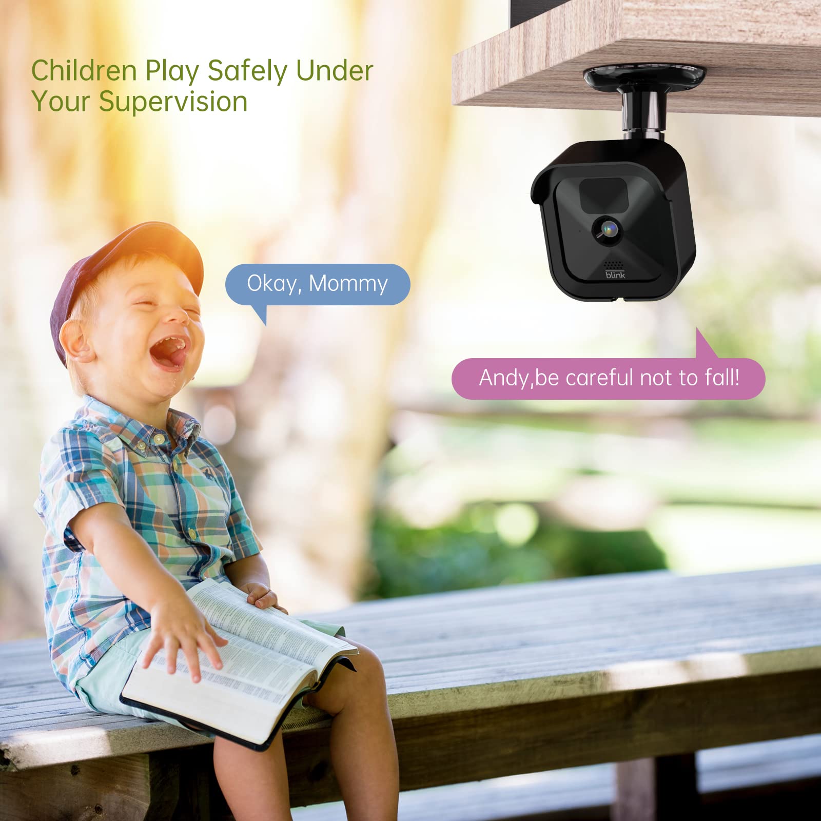 Blink Outdoor Camera Mounts (3rd Gen) - 3 Pack Weatherproof Protective Housing Cover with 360° Adjustable Wall Mount for Blink Outdoor Security Camera System (Black) - Ideal for Home Surveillance, Garage Monitoring & Backyard Security