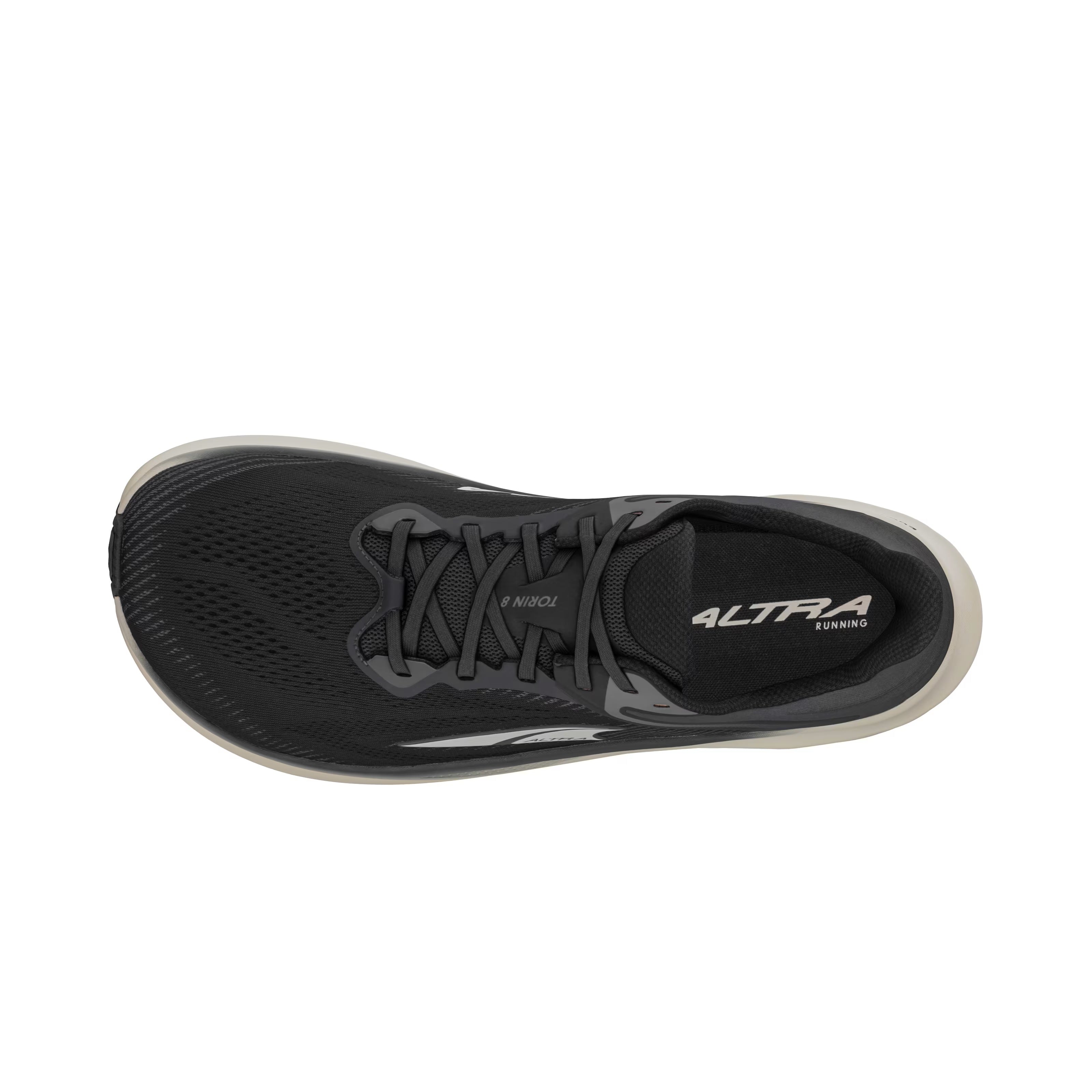 Altra Torin 8 Men's Running Shoes - Black/White - Lightweight Cushioned Road Running Sneakers for Marathon Training & Daily Jogging