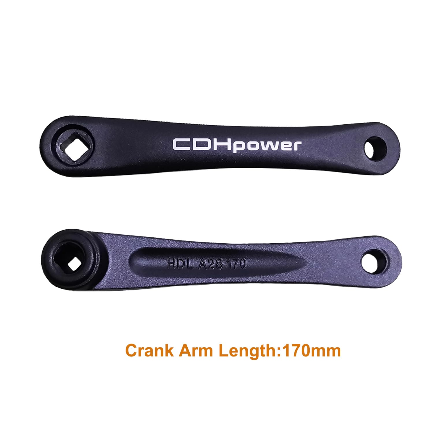 52T Bike Crankset - Aluminum Chainring Guard, Single Speed 170mm/110mm BCD Square Hole Crank Arm Set - Compatible with City Bikes, Electric Bikes, Road Bikes, MTB & Folding Bicycles - Perfect for Urban Commuting, Off-Road Trails & Performance Cycling