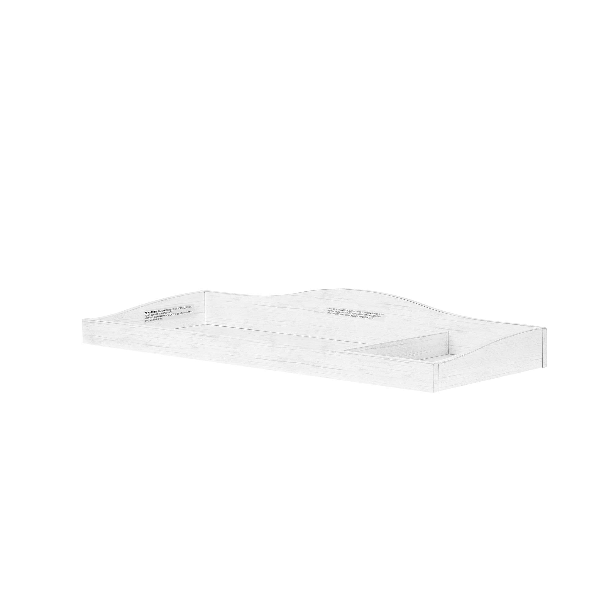 Evolur Universal Collection Changing Tray - Weather-Resistant White Baby Changing Pad for Nursery, Diaper Station & On-the-Go Use