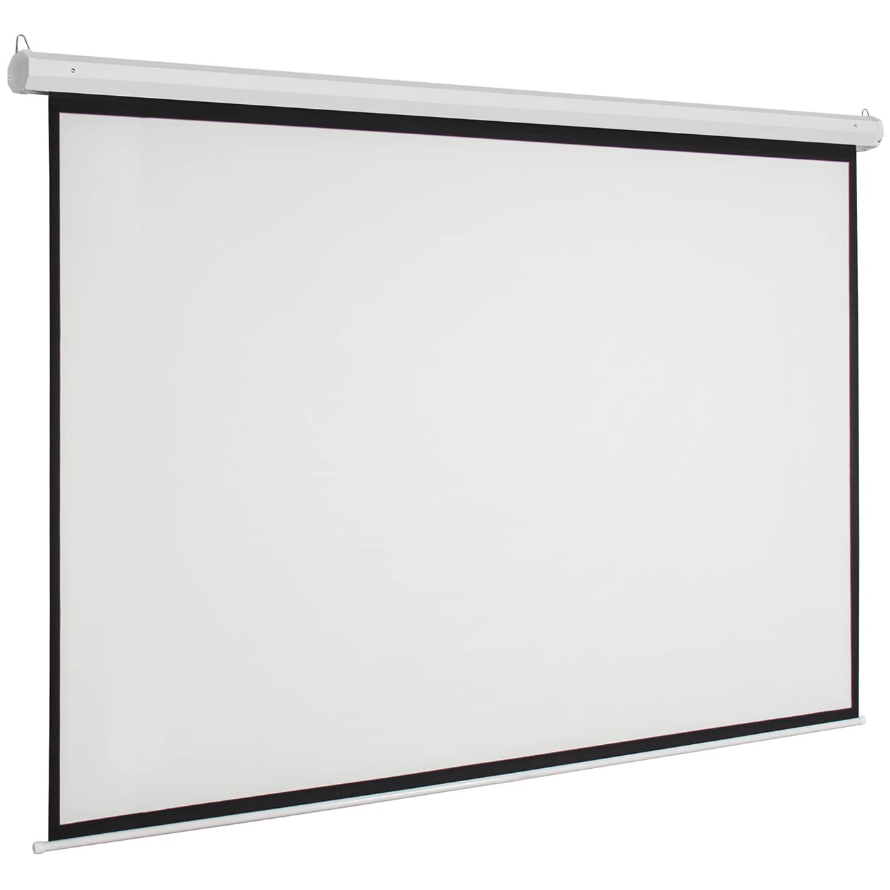 92-Inch Motorized Projector Screen with Remote Control - Dual Mounting (Wall/Ceiling) 160° Viewing Angle - 80