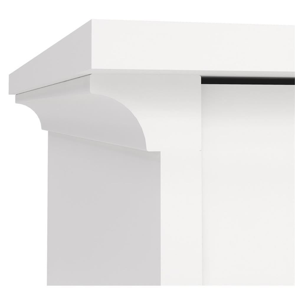 Tvilum Sonoma 2-Drawer White Writing Desk - Compact Home Office Desk for Small Spaces, Study & Work