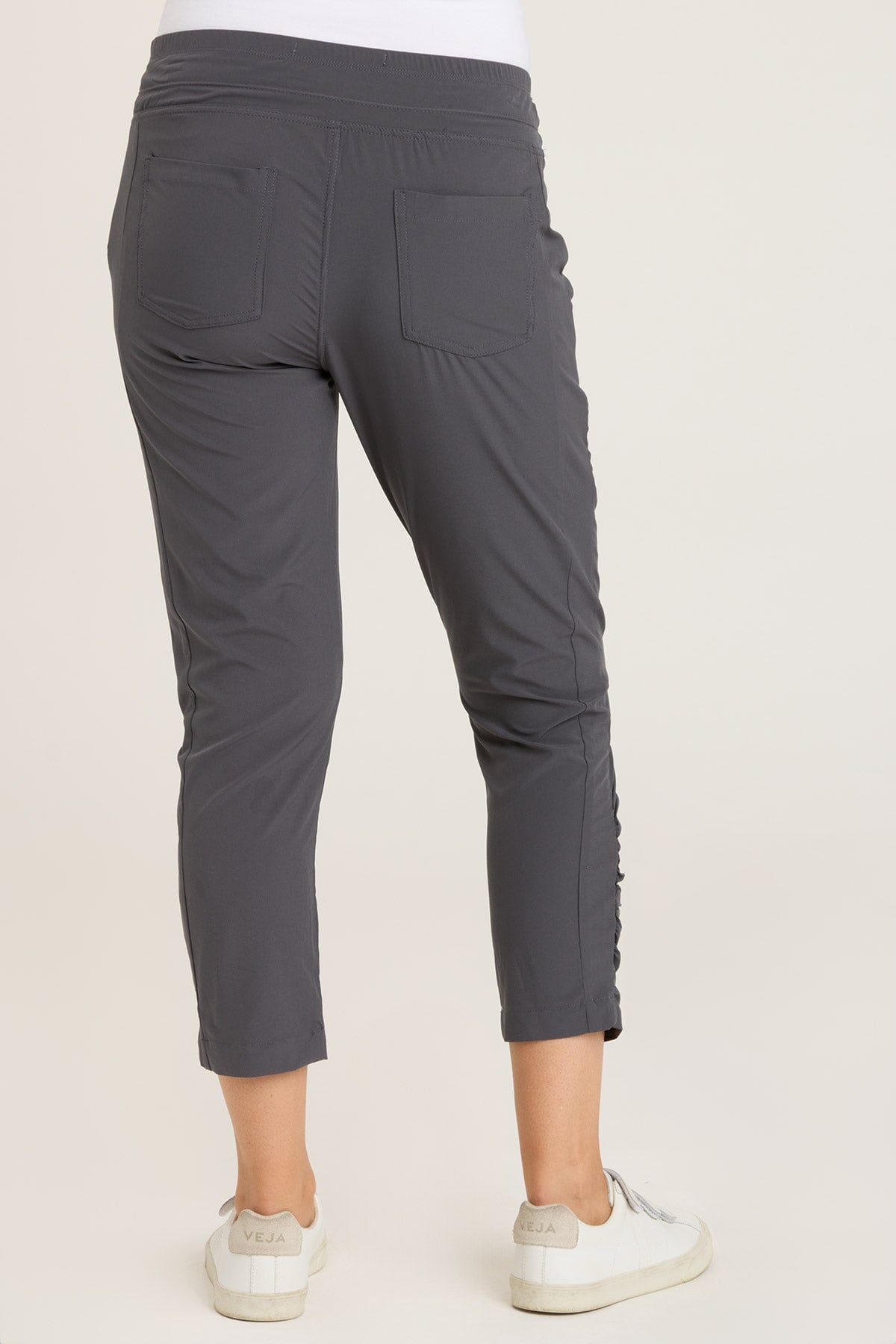 Premium High-Waist Yoga Leggings for Women - Charcoal Gray - Moisture-Wicking & Stretchy Workout Pants for Running, Gym & Lounge Wear