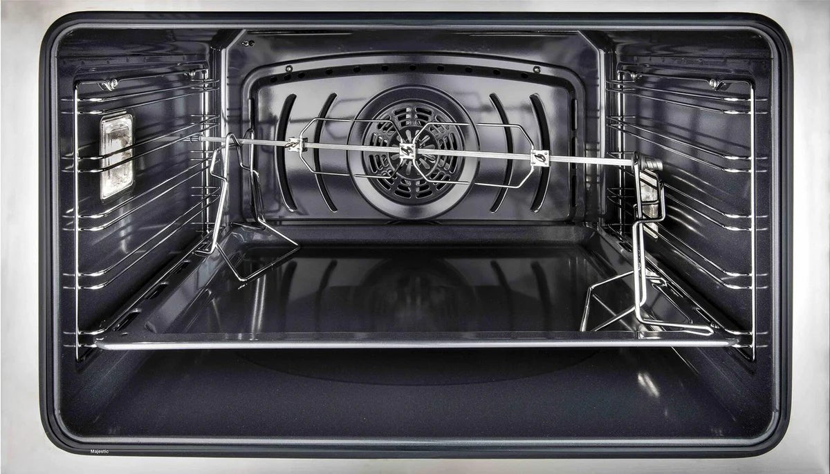 ILVE Majestic II 40-Inch Electric Range with Matte Graphite Finish & Bronze Trim - UMDI10NS3MGB - Perfect for Modern Kitchens & Professional Cooking