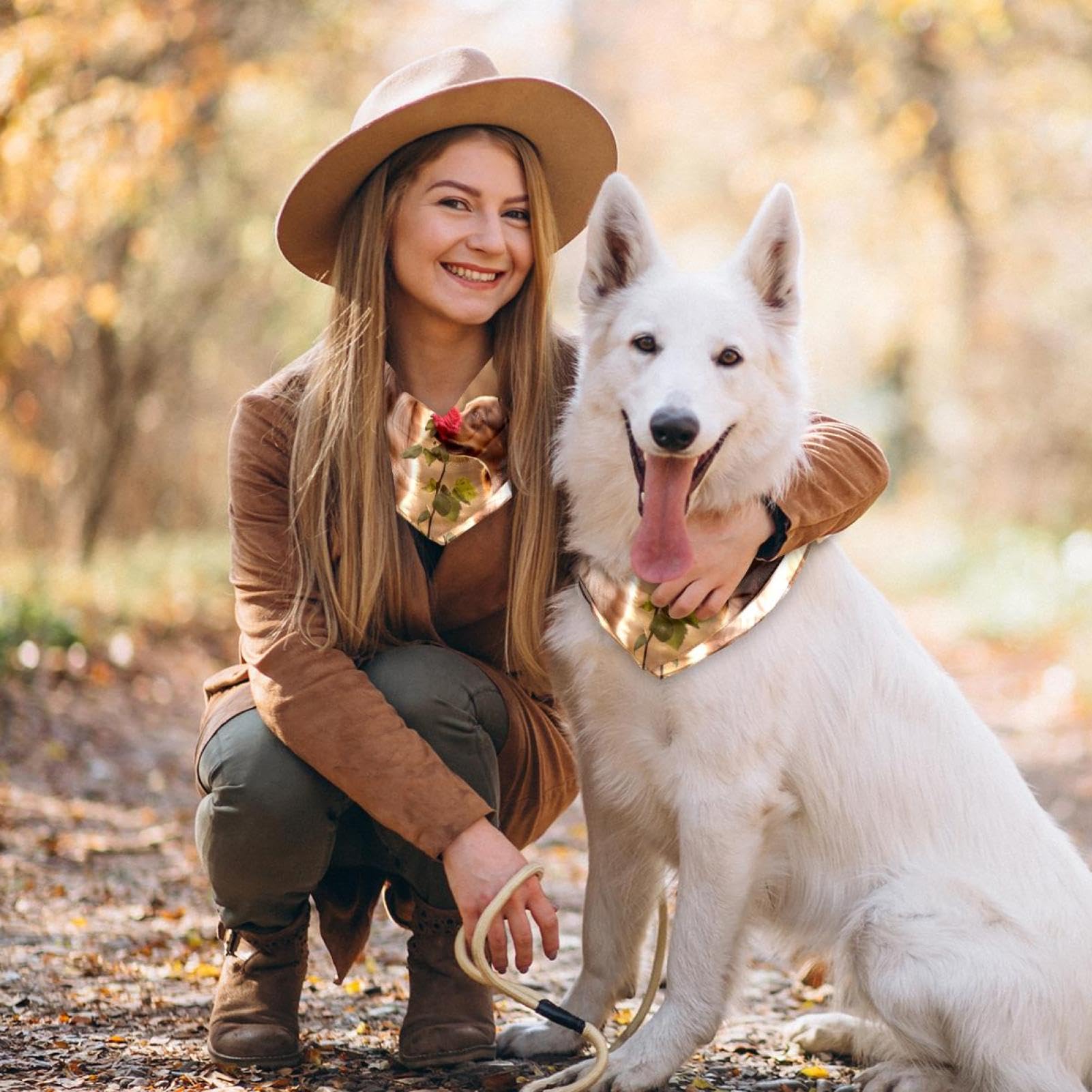 Floral Dog Bandanas - 2-Pc Pet Bandana Set for Dogs & Pet Lovers | Outdoor Adventures & Daily Walks