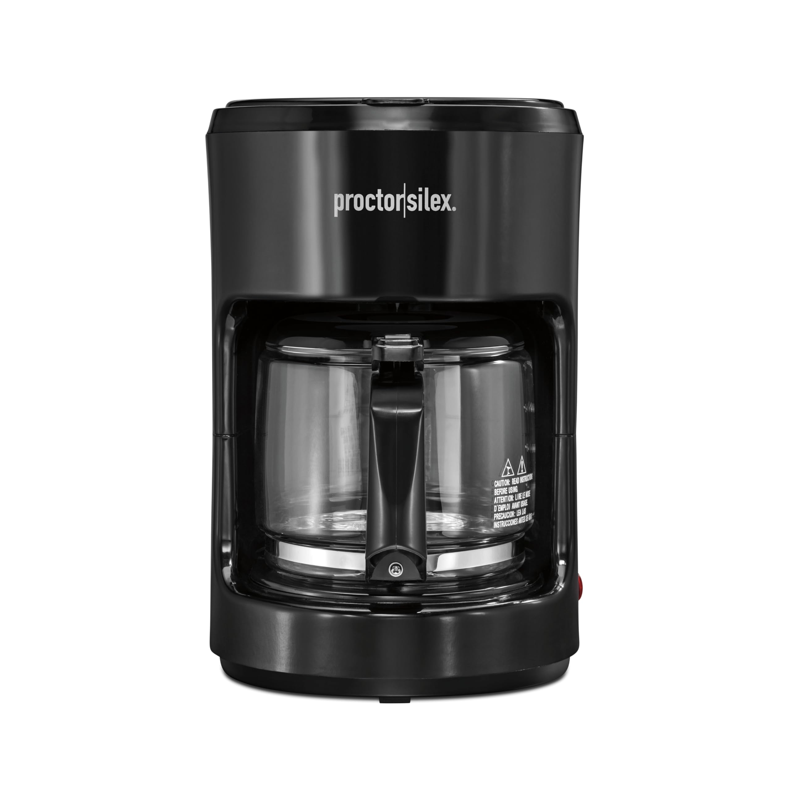 Proctor Silex 10-Cup Programmable Coffee Maker with Auto Pause & Serve - Compatible with Alexa Smart Plugs, Black (48351PS) - Perfect for Home, Office & Kitchen Use