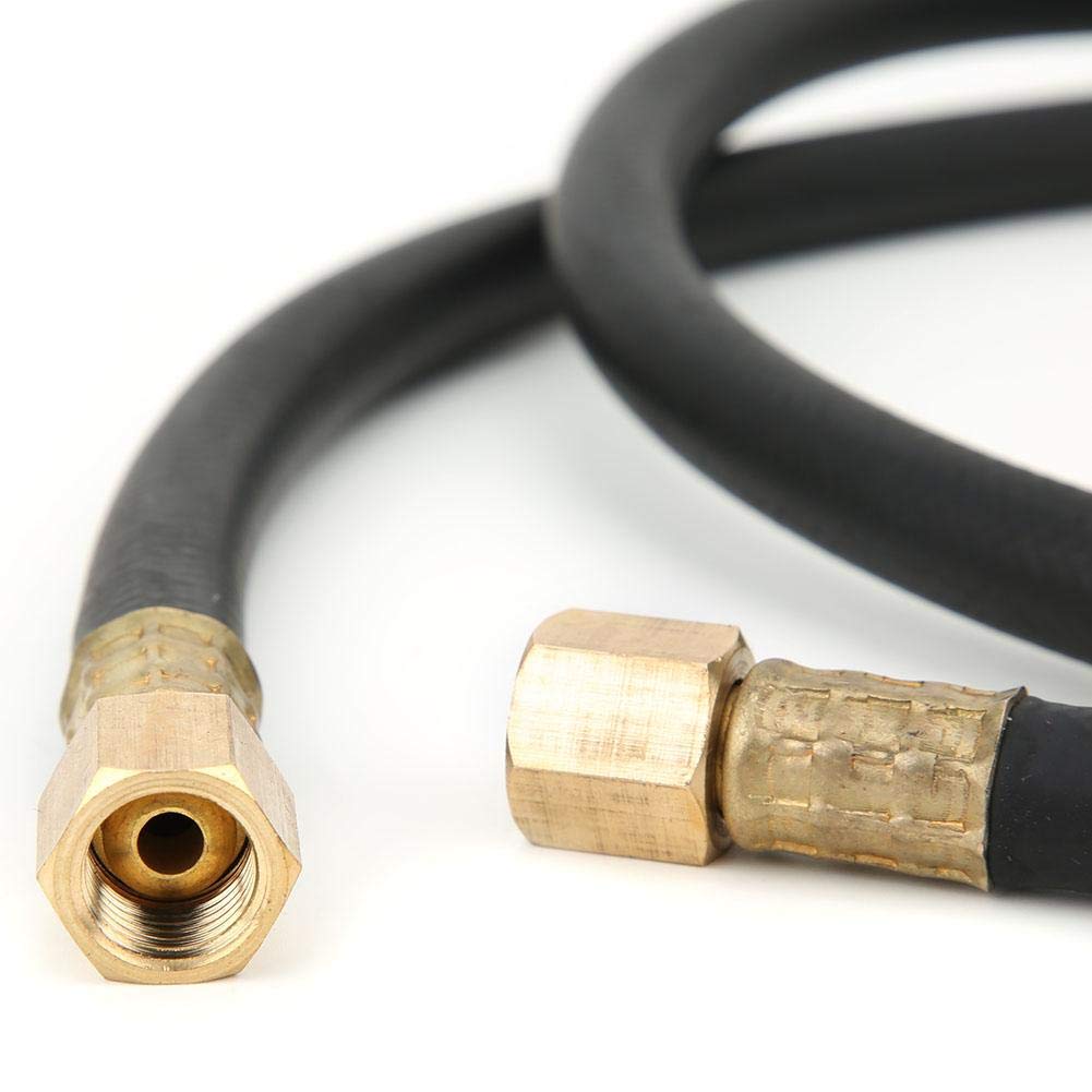 **Garosa 1/4 Inch High-Flexibility Inert Gas Hose - Rubber & Brass Construction for Compressed Air, Argon, Nitrogen, CO2 (2M) - Ideal for Welding, Pneumatic Tools & Industrial Applications**