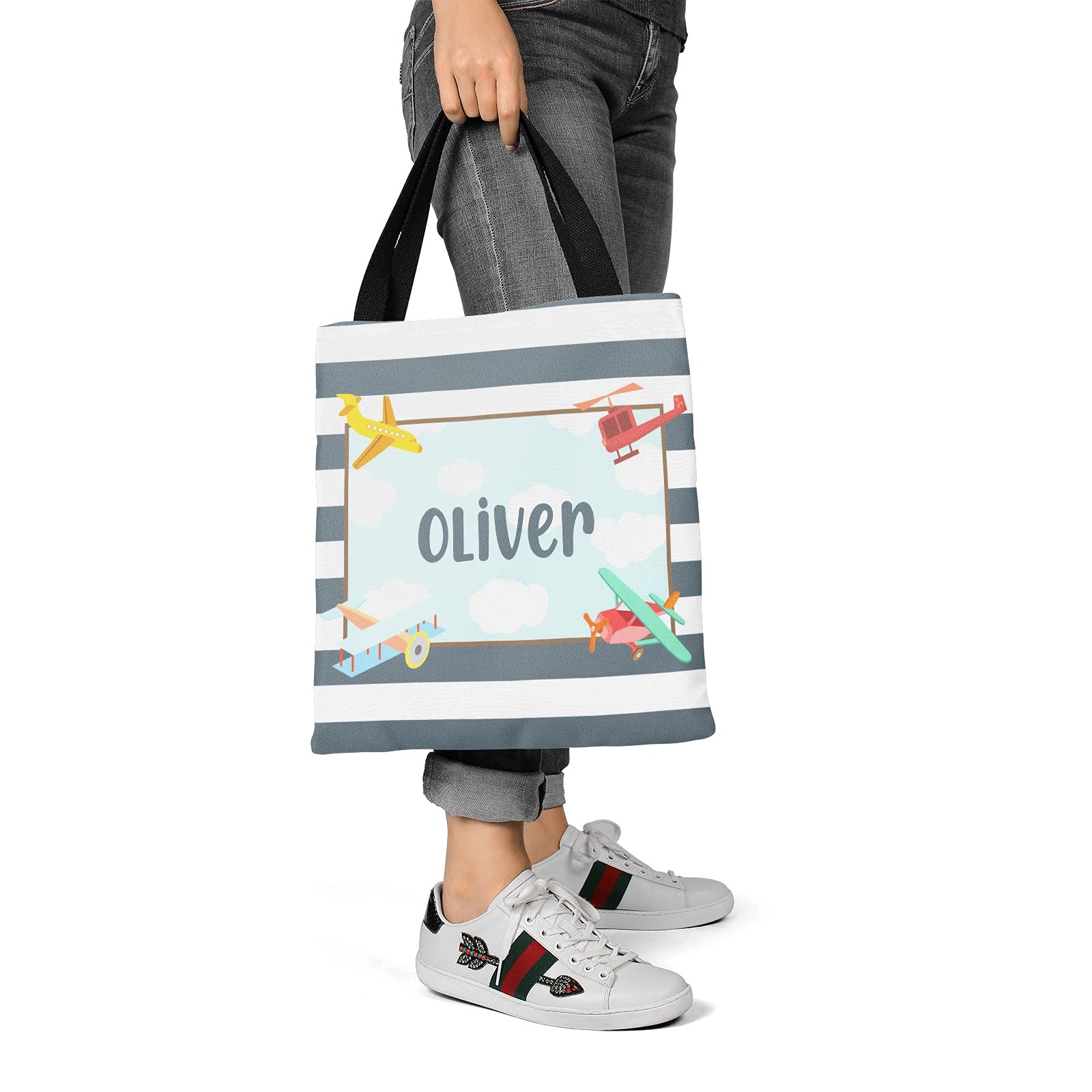Personalized Canvas Tote Bags for Women & Kids - Eco-Friendly Reusable Shopping Bags for Groceries, Beach, Travel & Daily Use | Customizable Gift Idea