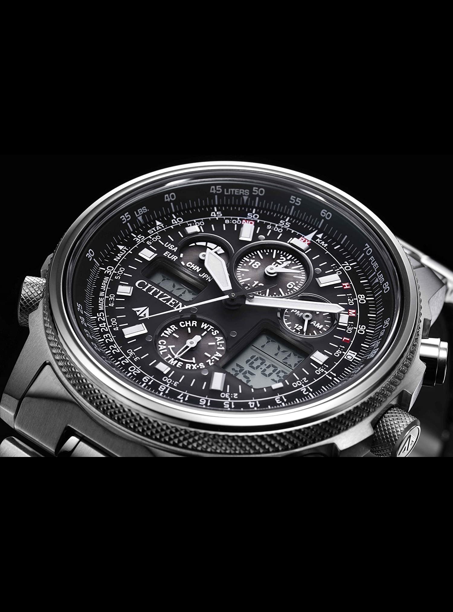 CITIZEN PROMASTER SKY PMV65-2271 Men's Eco-Drive Watch - Japanese Domestic Market (JDM) - Made in Japan - Perfect for Aviation Enthusiasts & Professional Pilots