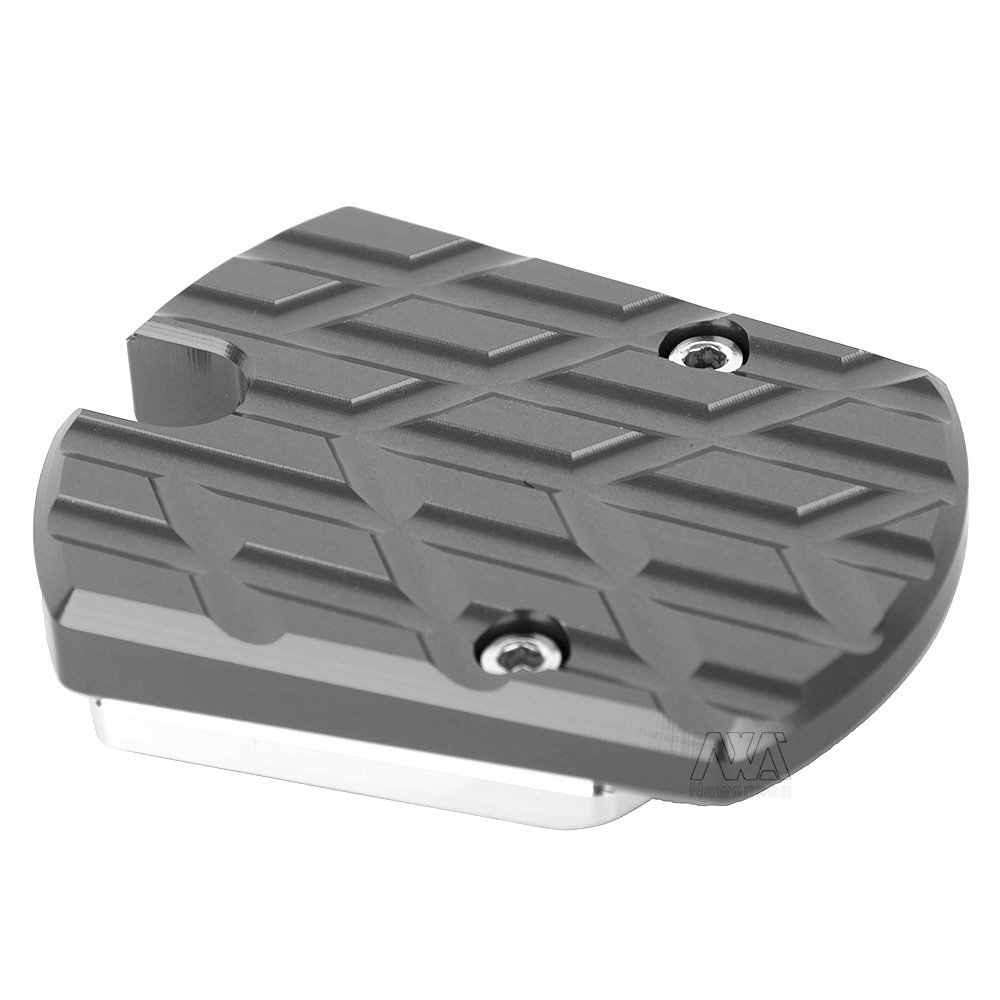 Titanium Motorcycle Kickstand Pad for Yamaha XMAX 125 250 300 - Heavy Duty Foot Side Stand Accessory for Enhanced Stability on Pavement & Grass (Perfect for Parking & Outdoor Riding)