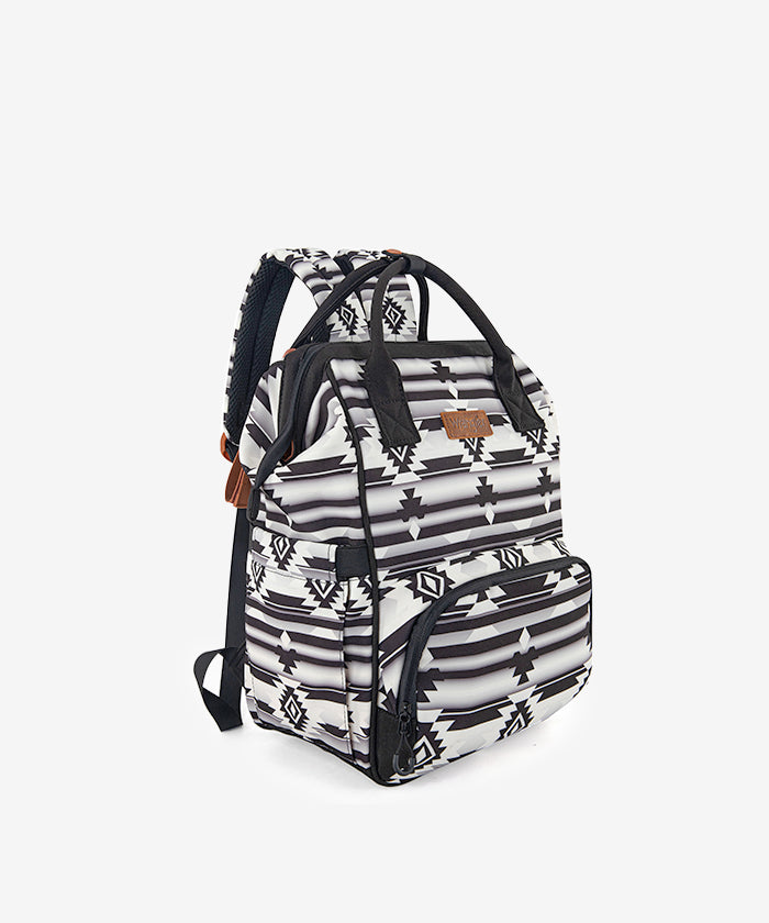 Wrangler Aztec Southwestern Print Diaper Bag - Stylish Baby Essentials Organizer for Travel, Outings & Daily Use