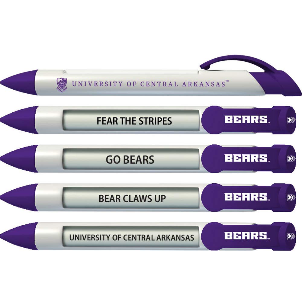 Central Arkansas Sticky Note Desk Set with Rotating Message Pen (2276) - Office Organization Supplies for Productivity & Note Taking - Perfect for Home Office, School, and Workplace Use